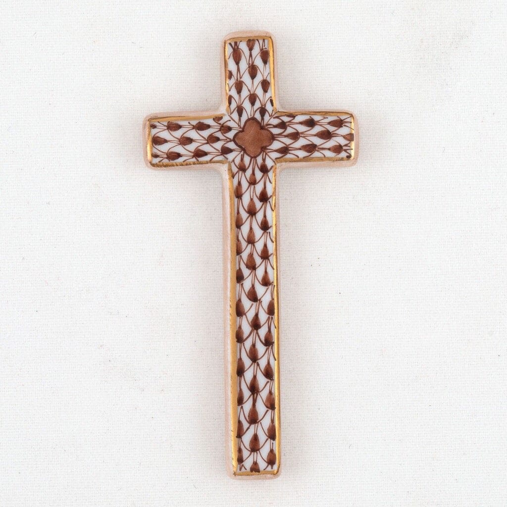 Herend Miniature Porcelain Cross - A Symbolic Faith Gift