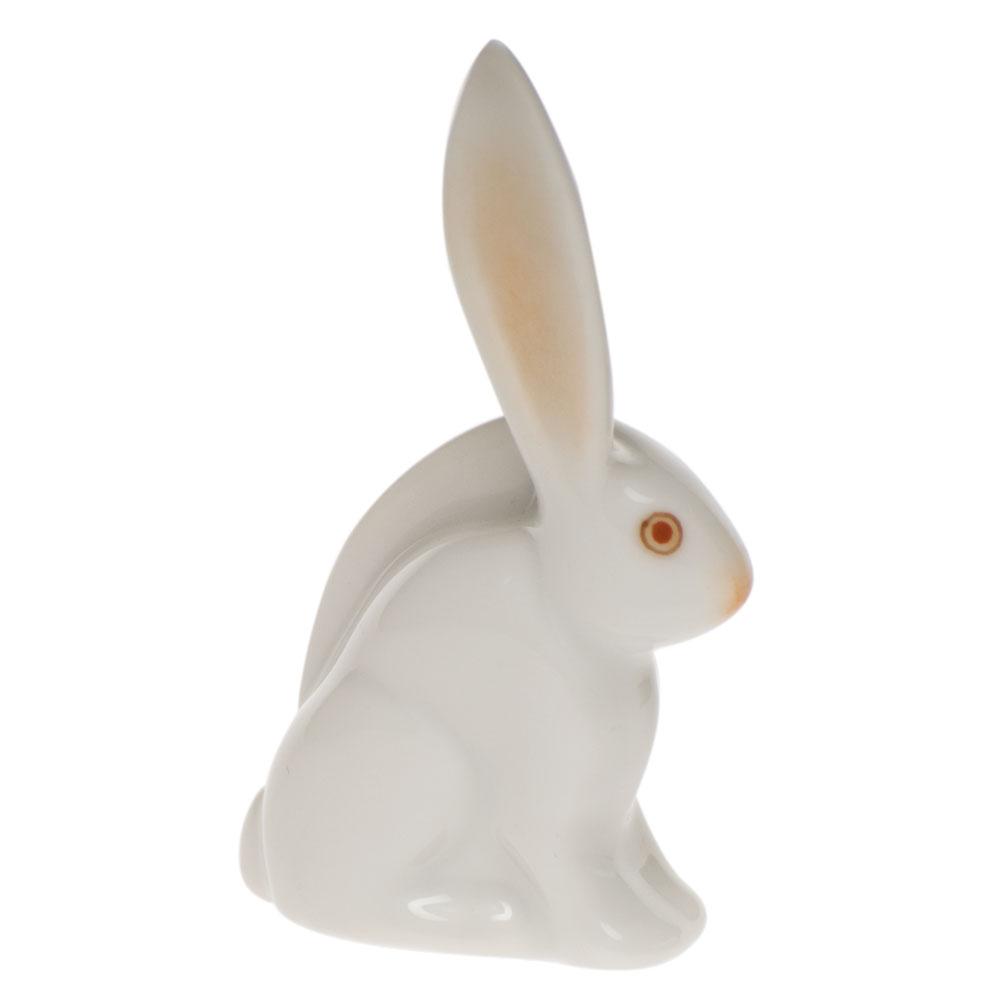 Herend Miniature Handmade Porcelain Rabbit Figurine
