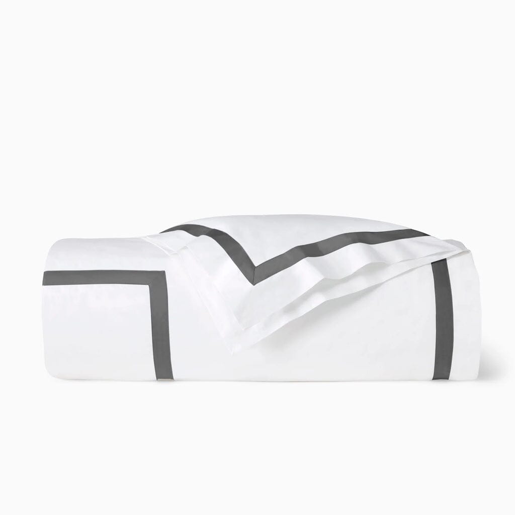Luxurious Sferra Estate King-Size Duvet Cover 106 x 92 in Crisp White