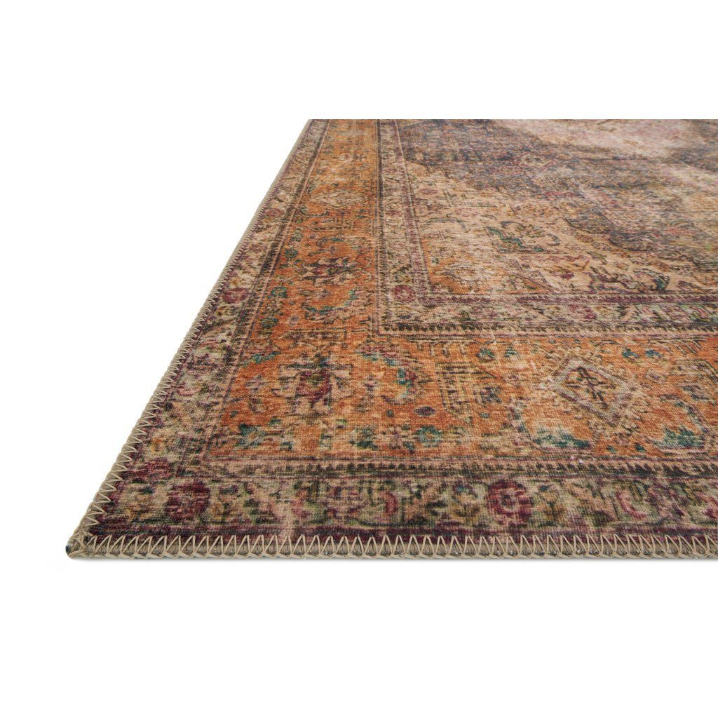 Loloi Loren Area Rug in Plum Multi - Color with Power - Loomed Polyester Design