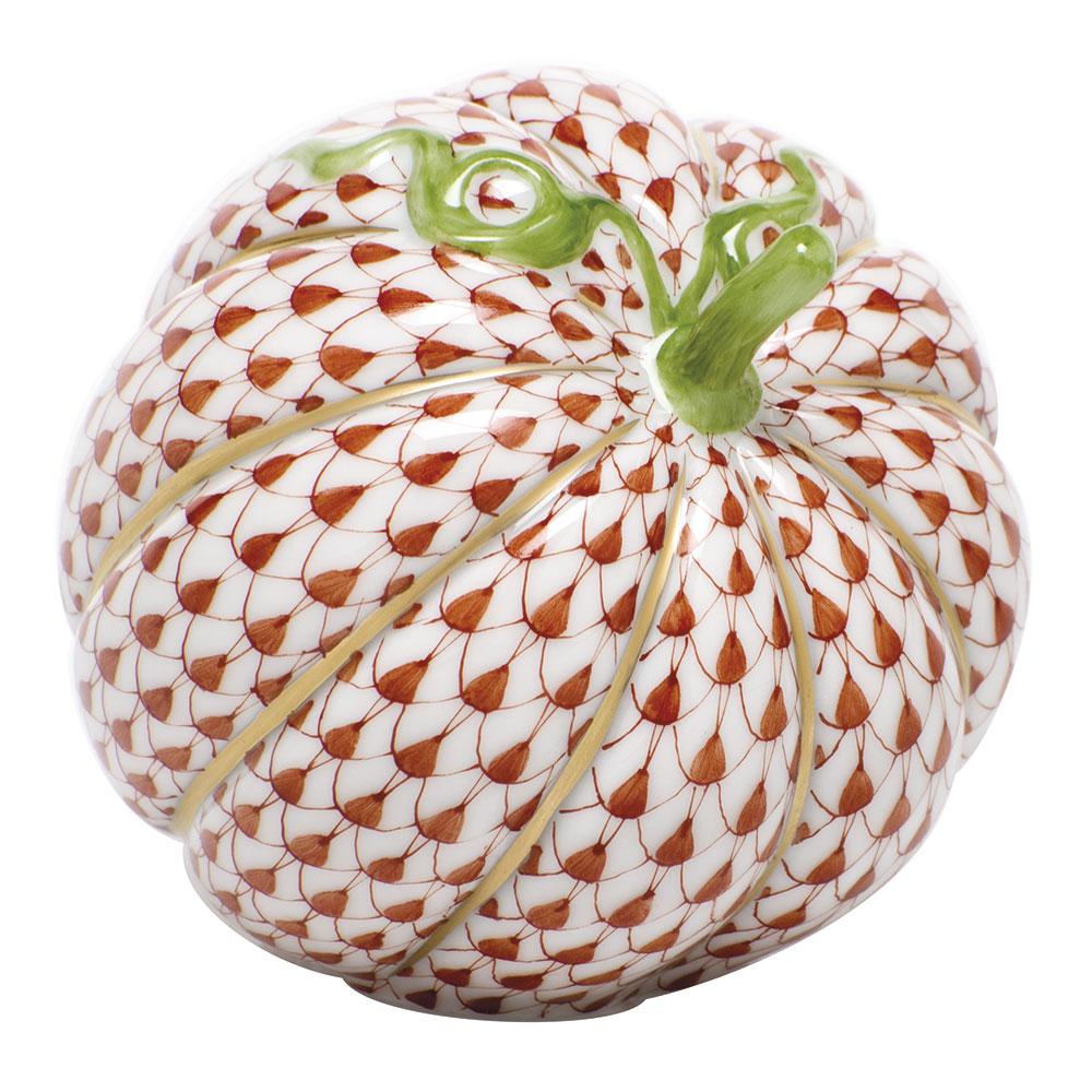 Exquisite Handmade Herend Acorn Squash Porcelain Figurine