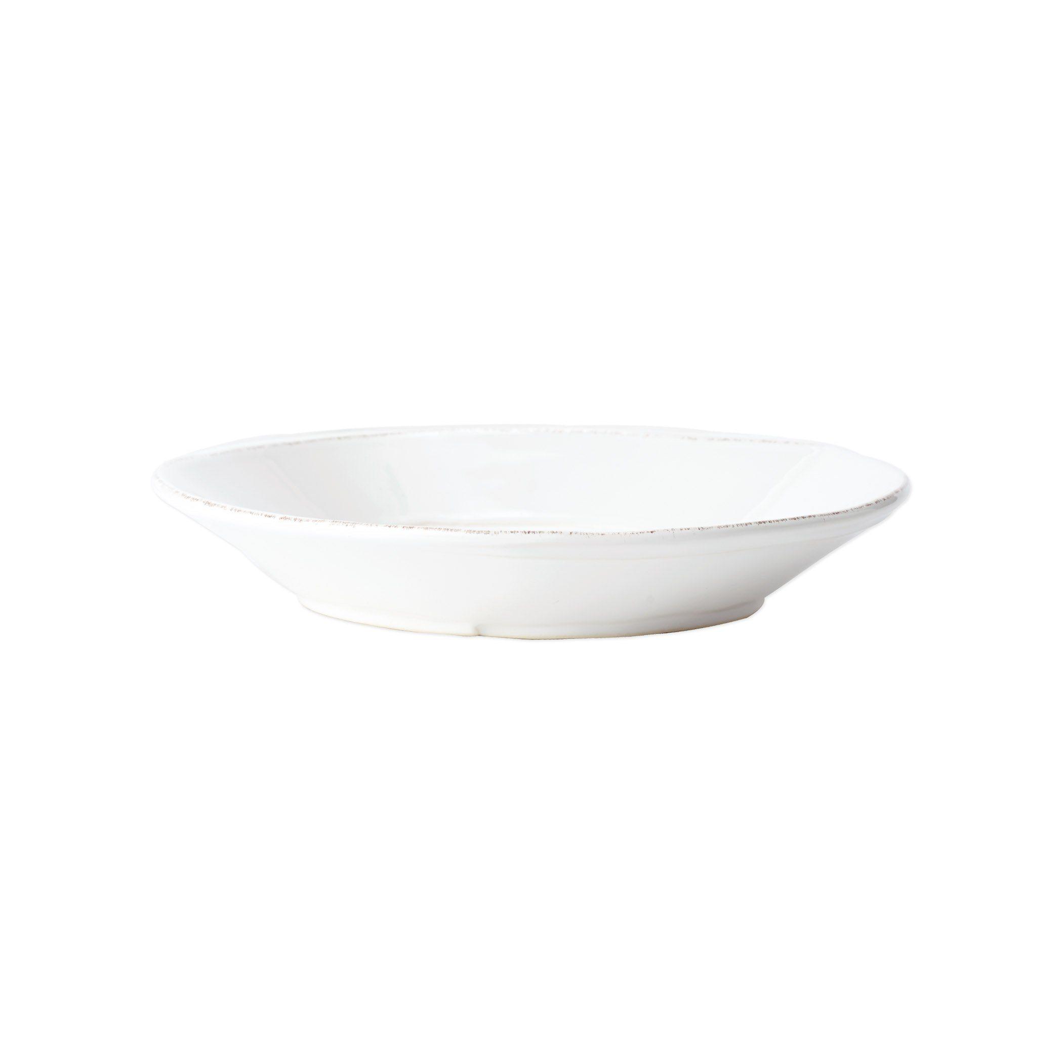 Handcrafted Italian Vietri Lastra Pattern Pasta Bowl with 8.75' Diameter