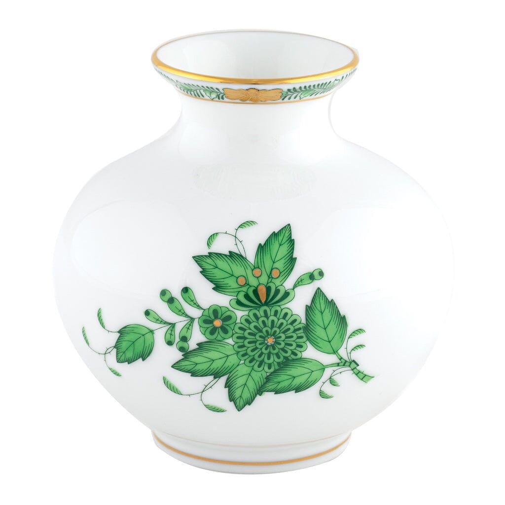 Exquisite Herend Hand - painted Round Porcelain Vase for Decoration