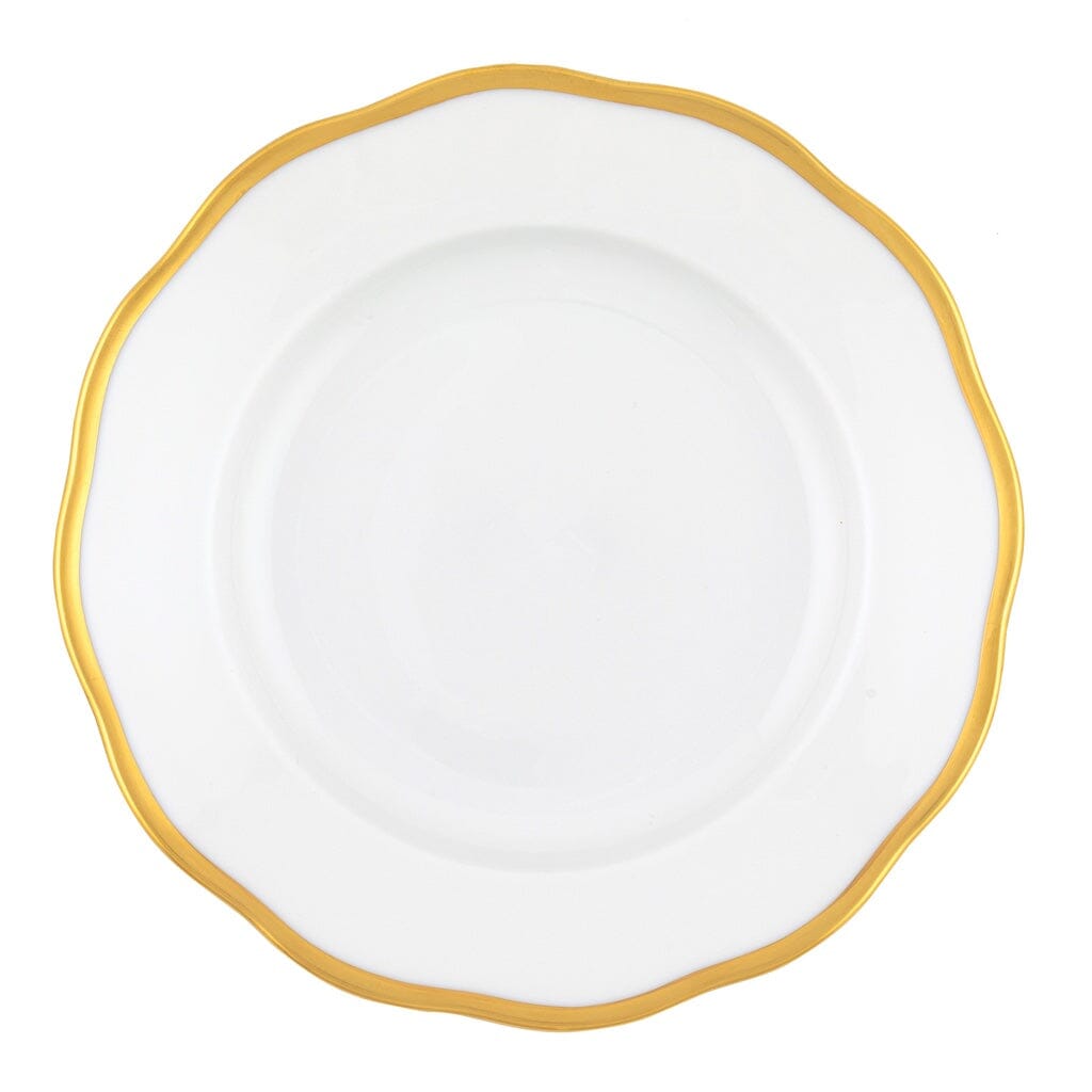 Herend Gwendolyn High - quality Porcelain Salad Plate with 24 - karat Gold Rim