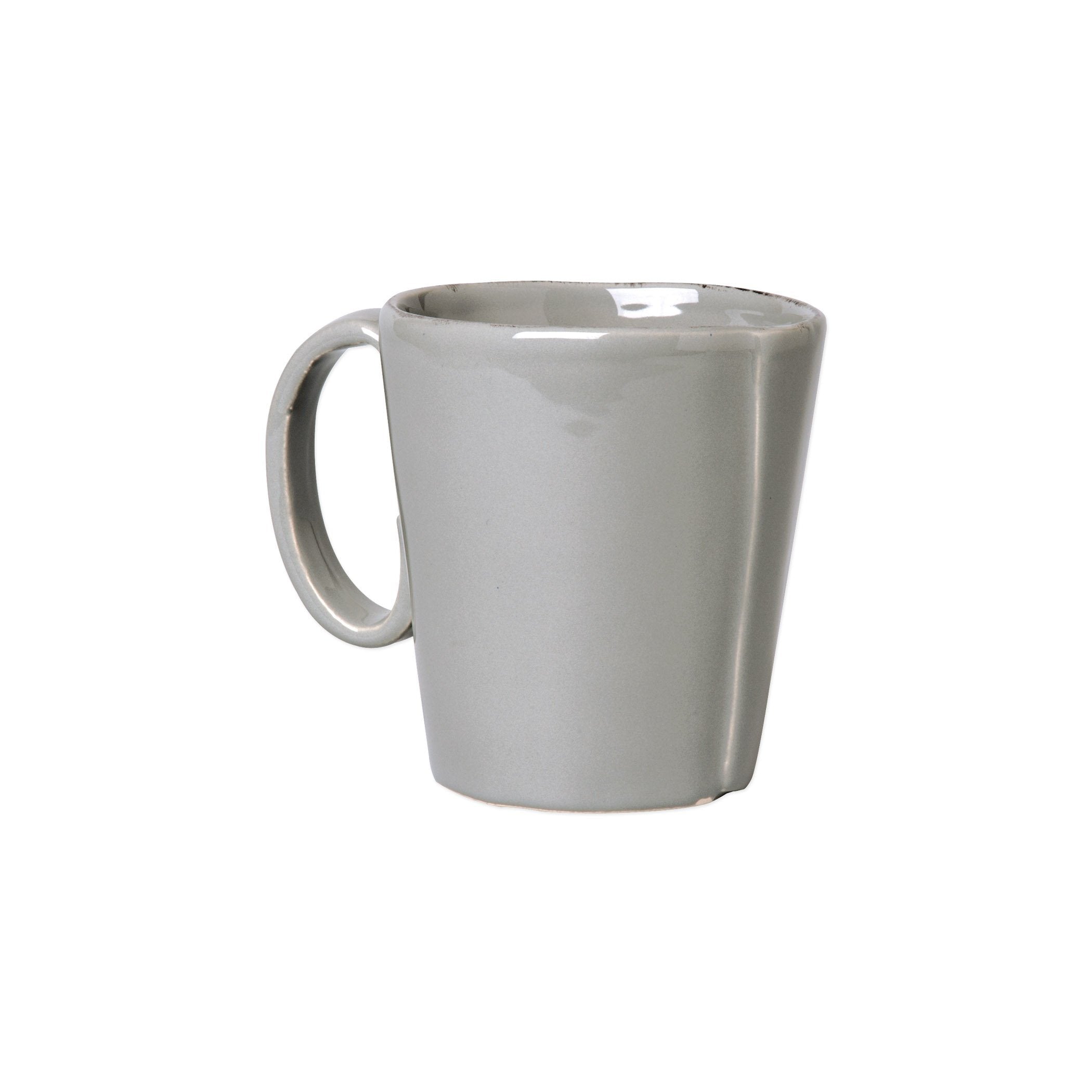 Handcrafted Italian Vietri Lastra Stoneware Mug, 4' High, 12 oz