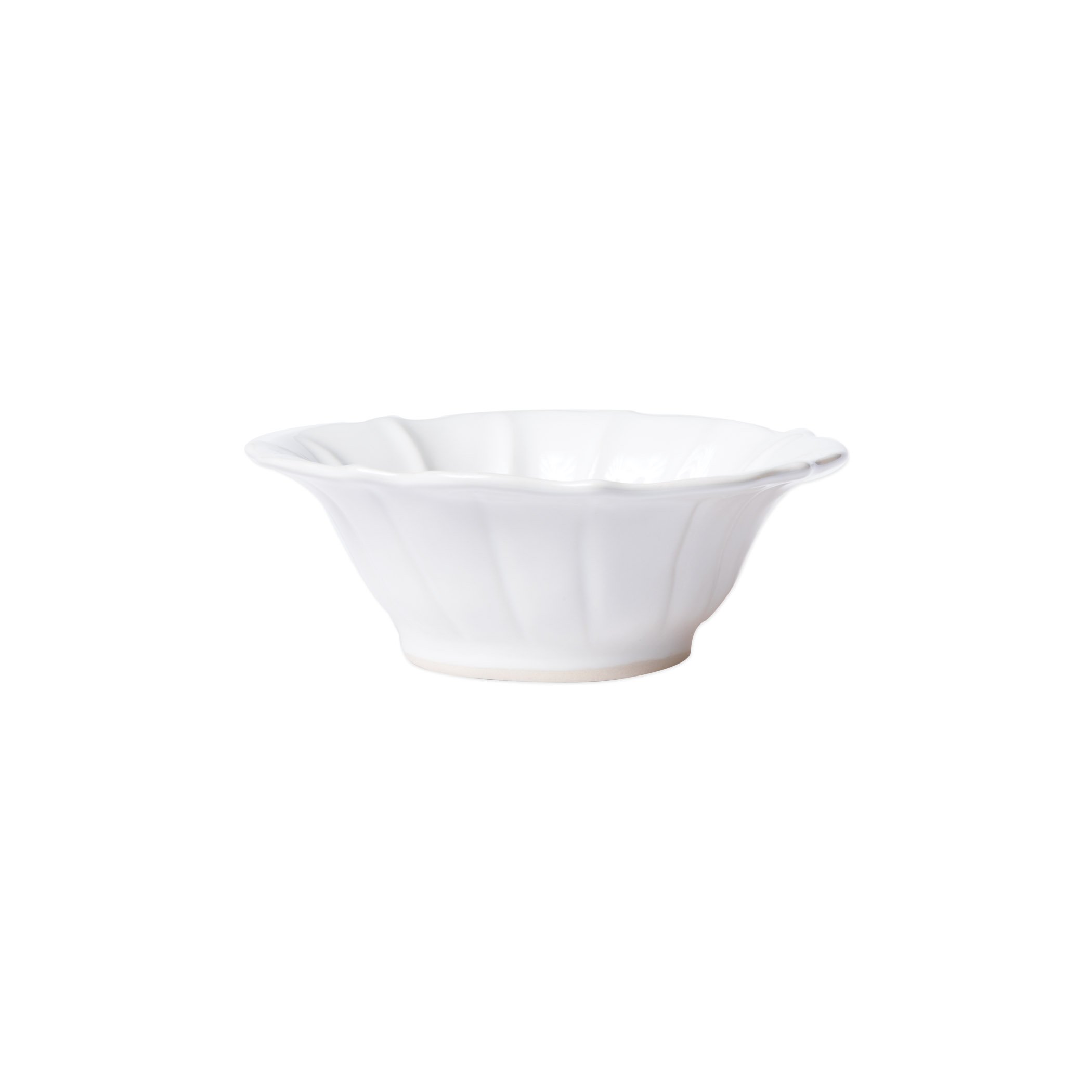 Vietri Incanto Enchanted Stoneware Ruffled Cereal Serving Bowl