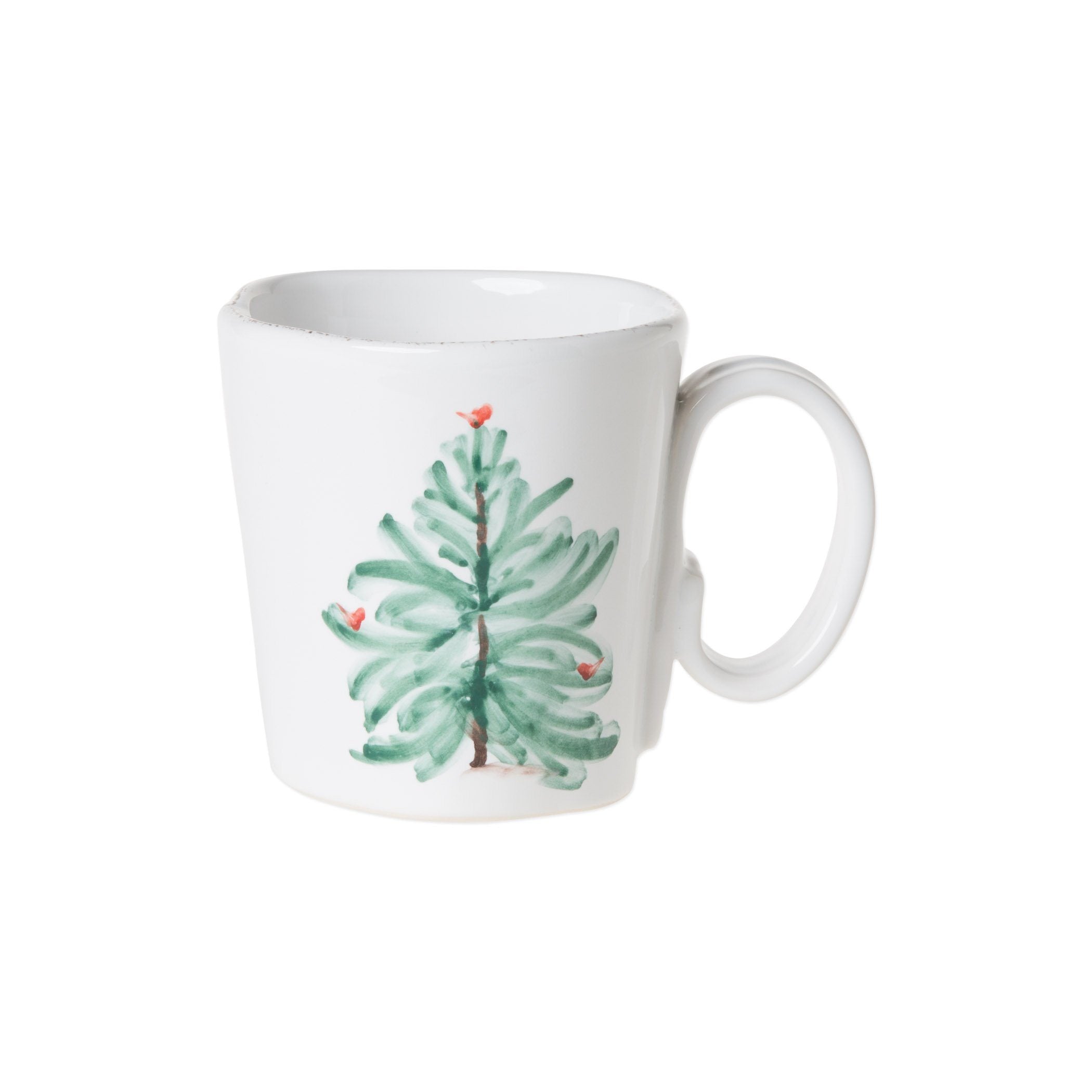 Vietri Italian Stoneware Lastra Pattern Holiday Mug for Festive Occasions