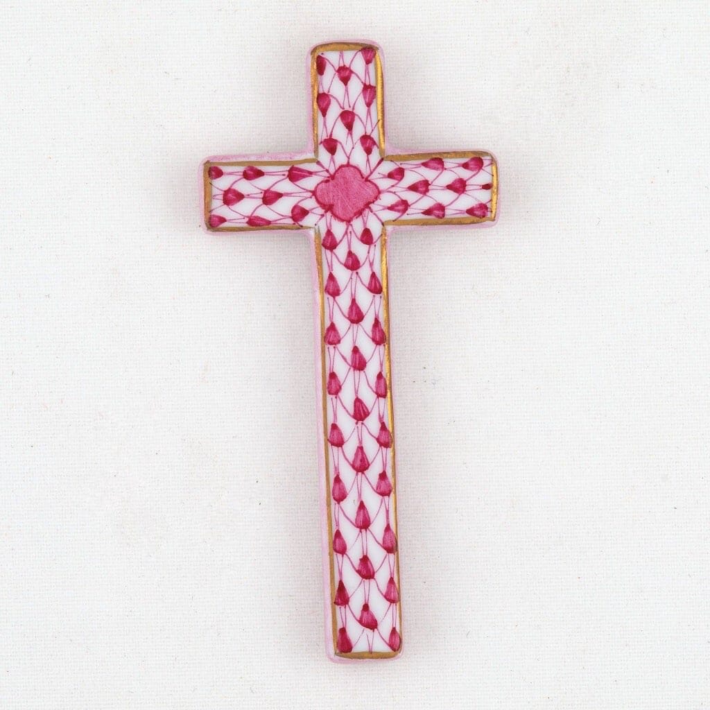 Herend Miniature Porcelain Cross - A Symbolic Faith Gift