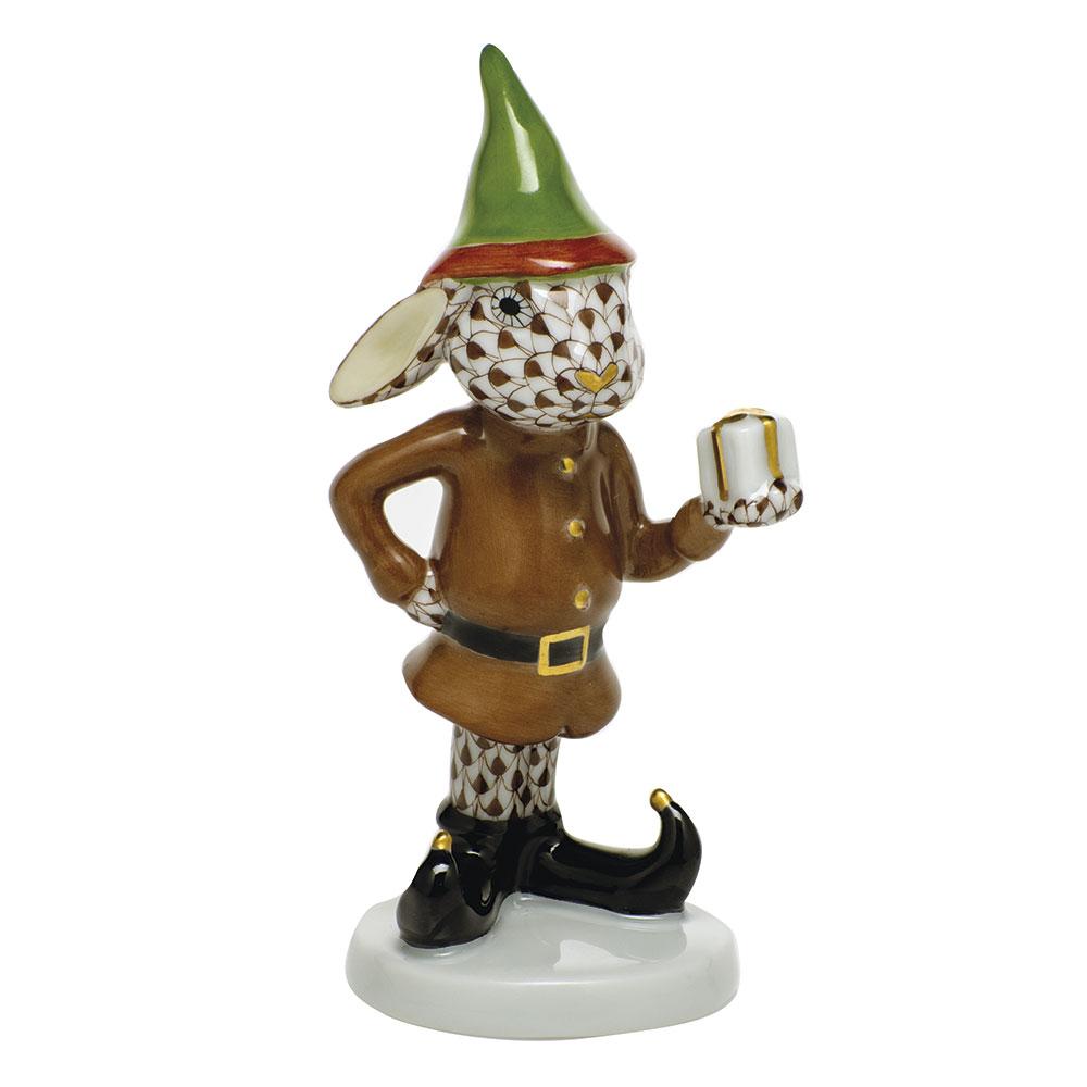 Exquisite Hand - painted Herend Elf Bunny Porcelain Figurine