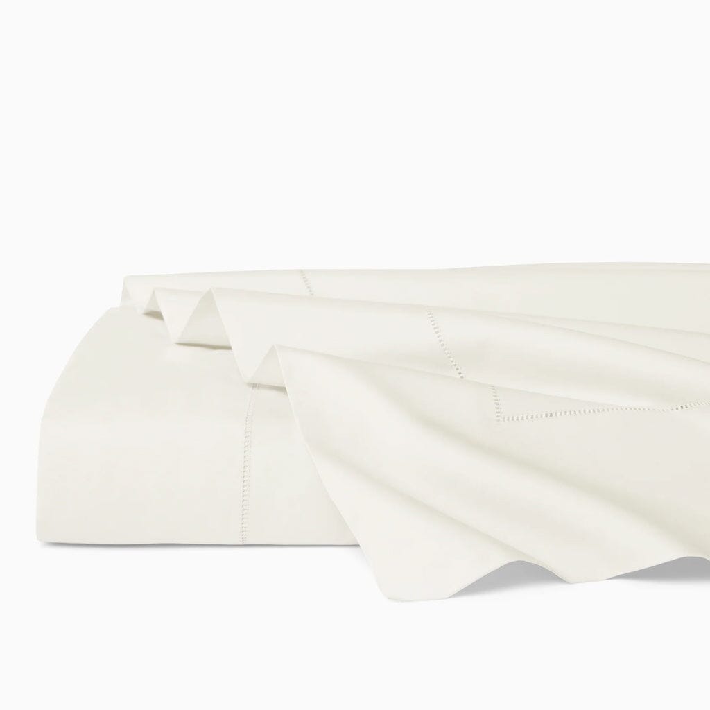 Sferra Celeste Twin-Sized Flat Bed Sheet Measuring 74 Inches by 114 Inches