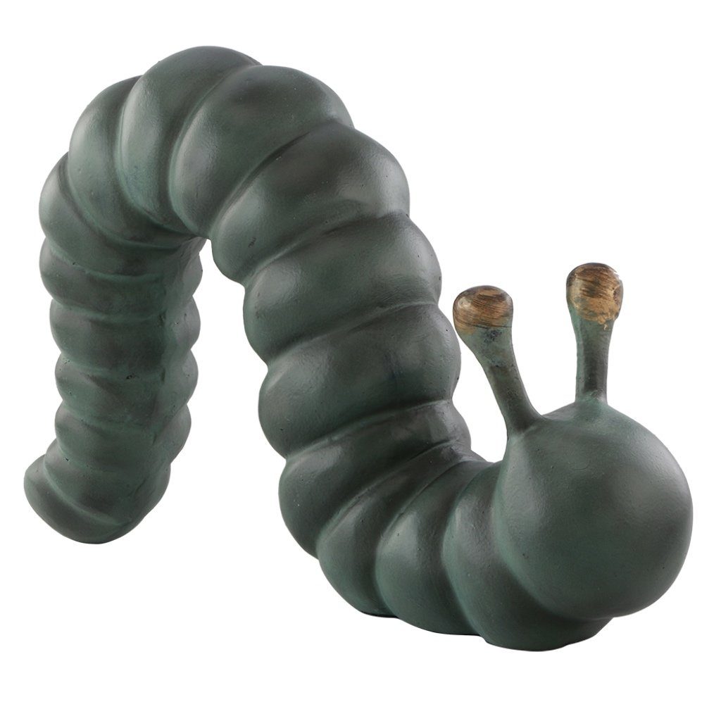 SPI Outdoor Garden Snack Seeker Caterpillar Sculpture for Decorating Outdoor Spaces