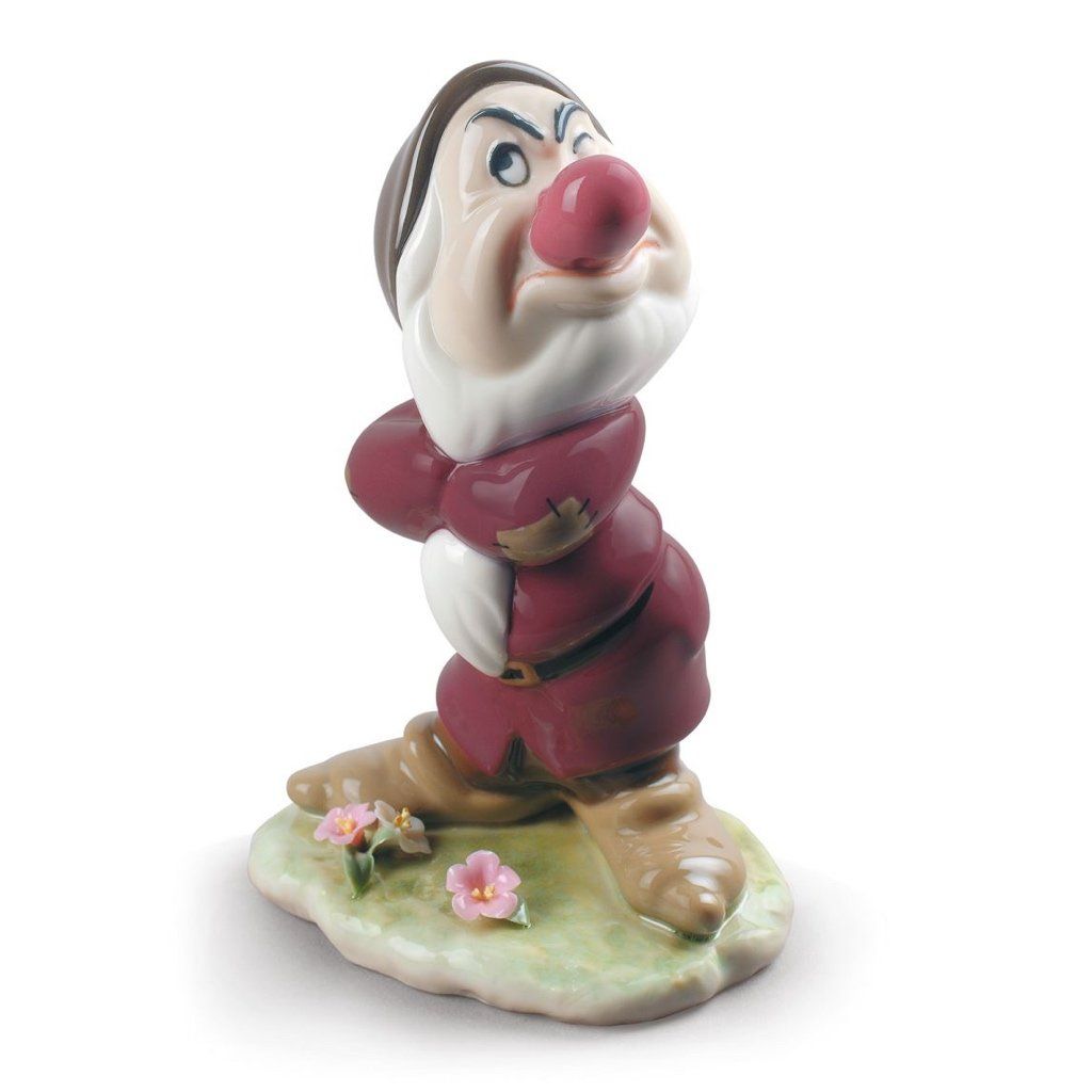 Lladro Handmade Porcelain Collectible Disney Grumpy Character Figurine