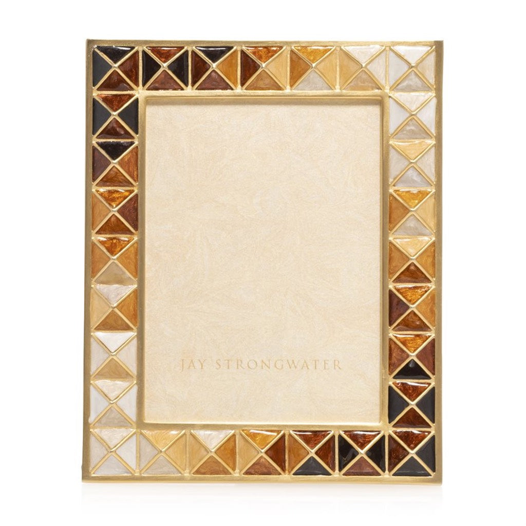 Jay Strongwater Topaz Abaculus Pyramid Picture Frame, 3 x 4 Inches