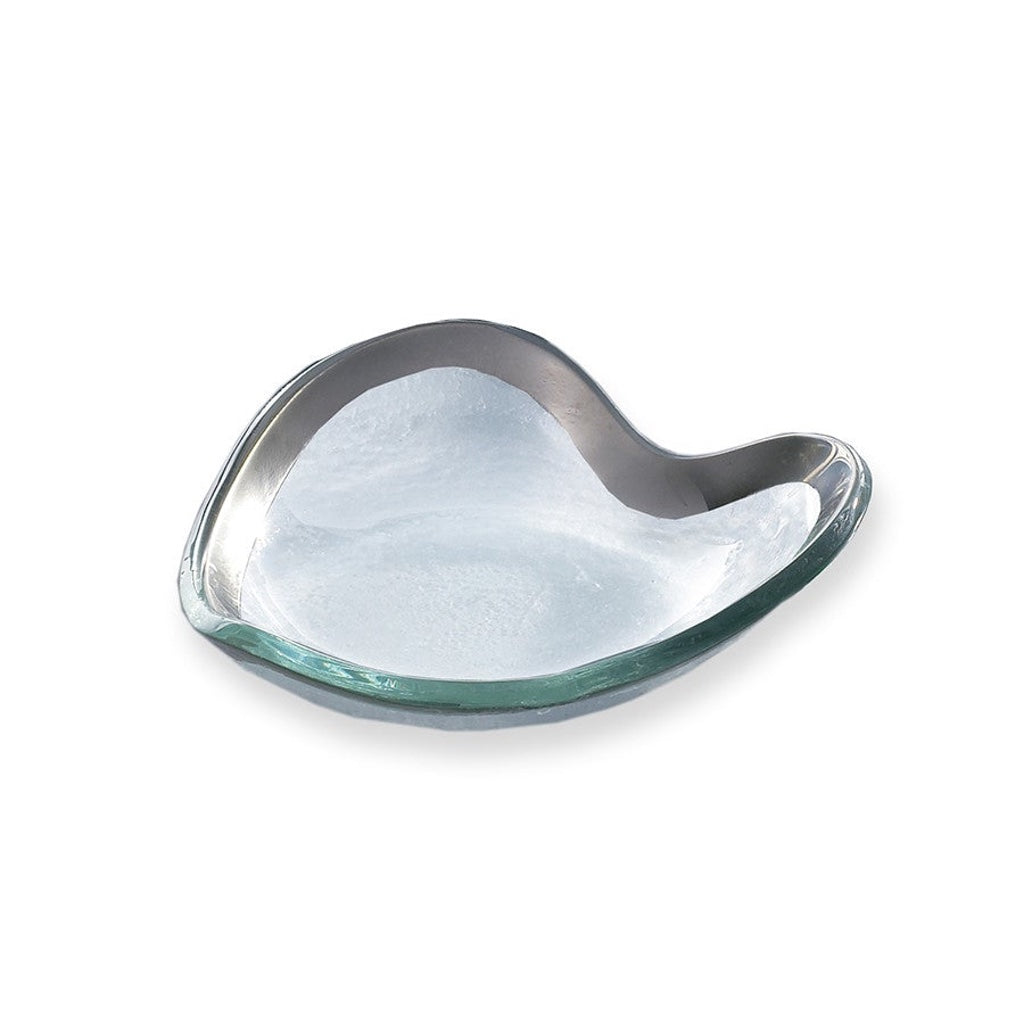 Annieglass Small Heart-Shaped Decorative Bowl for Jewelry or Truffles