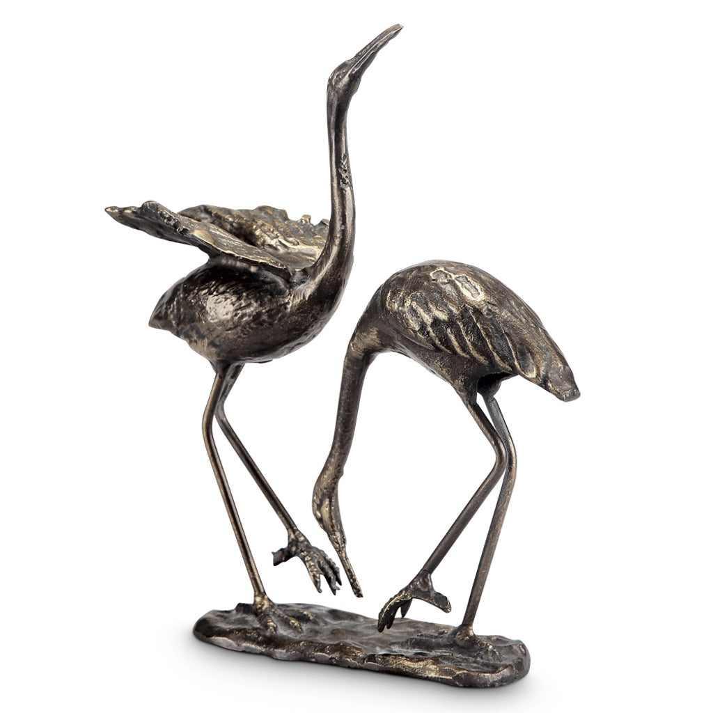 SPI Home Elegant Seaside Style Cast Iron Garden Crane Pair