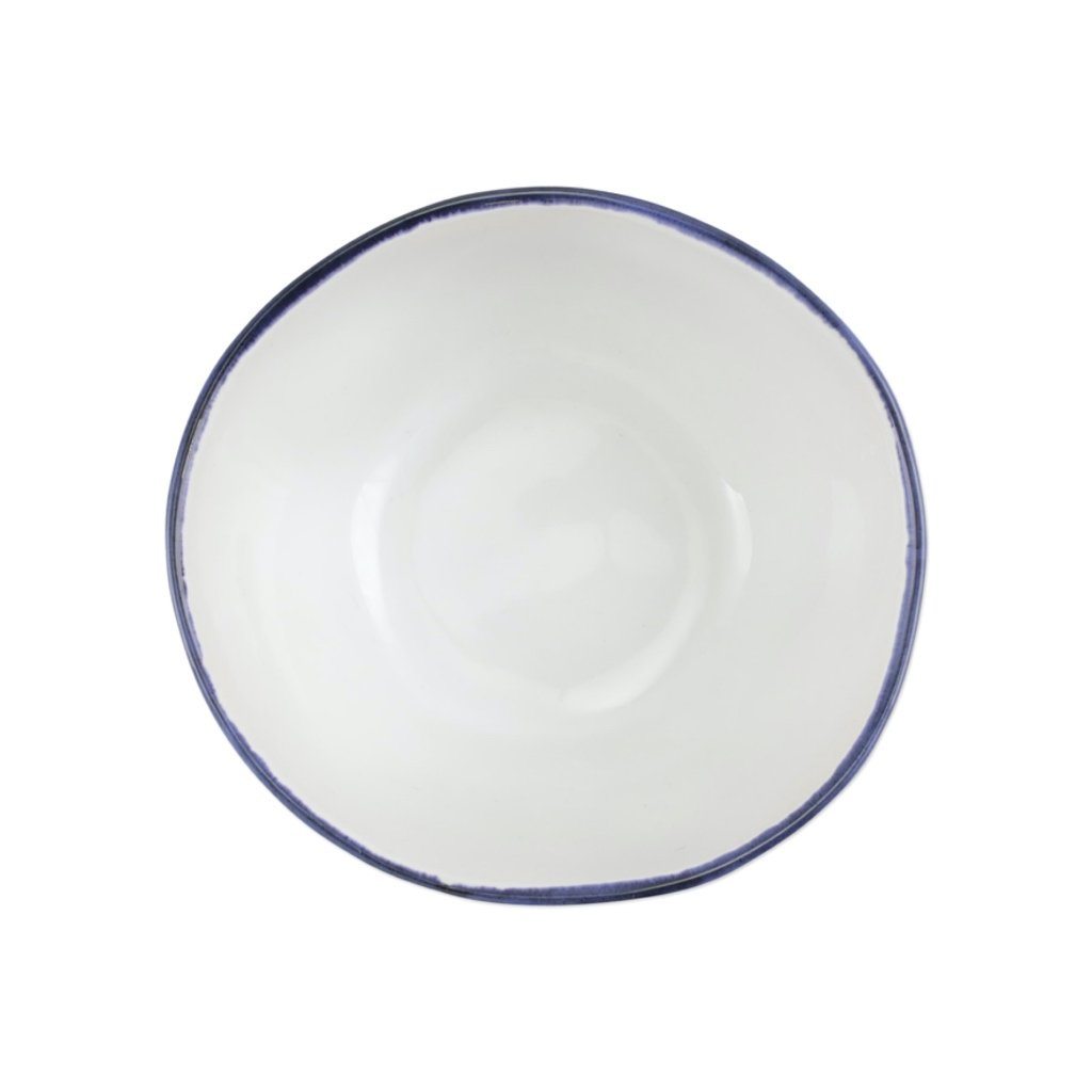 Vietri Aurora Edge Stoneware Cereal Bowl for Breakfast