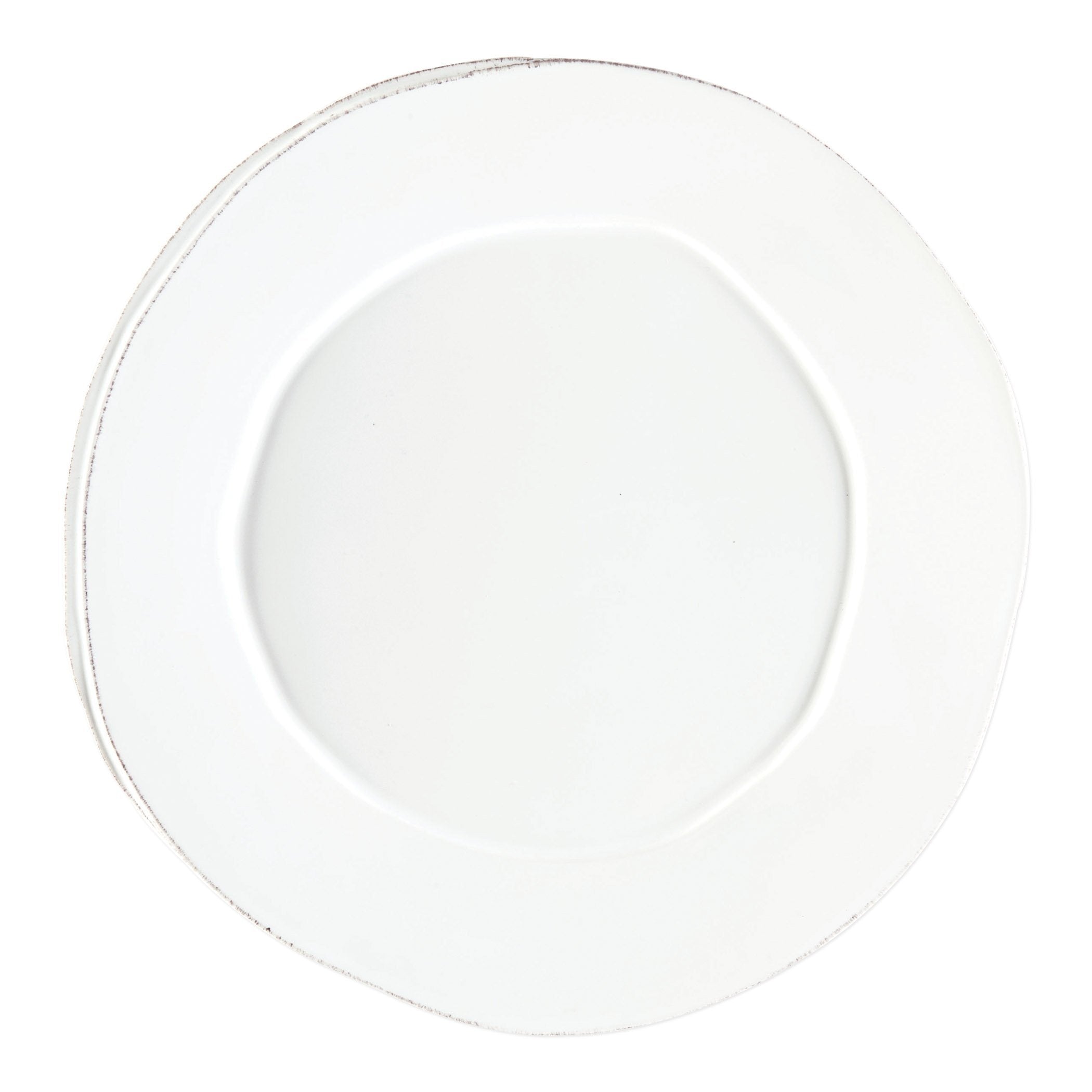Vietri White Round Lastra Pattern Dinner Platter