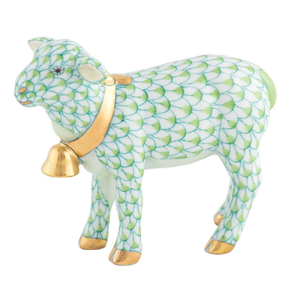 Herend Lamb With Bell Figurine