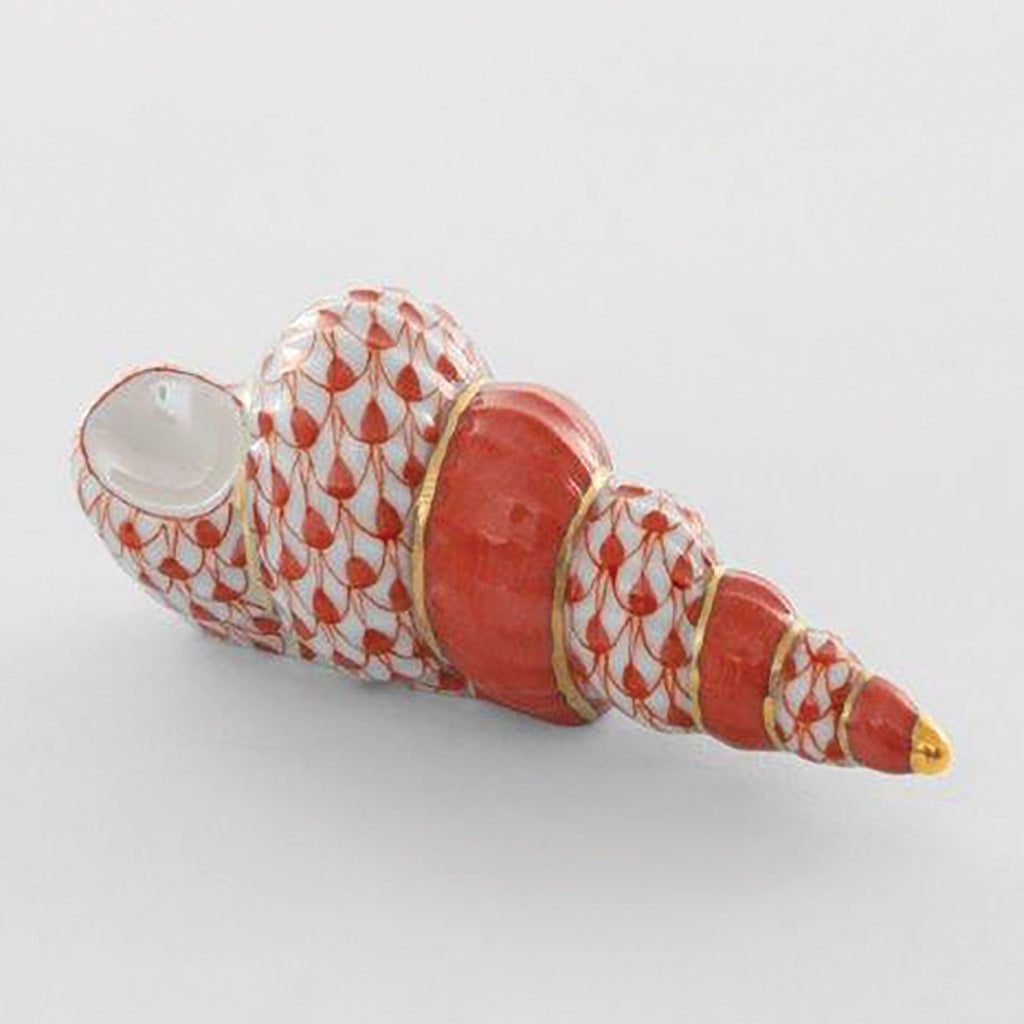 Herend Handmade Porcelain Staircase Shell Decorative Figurine