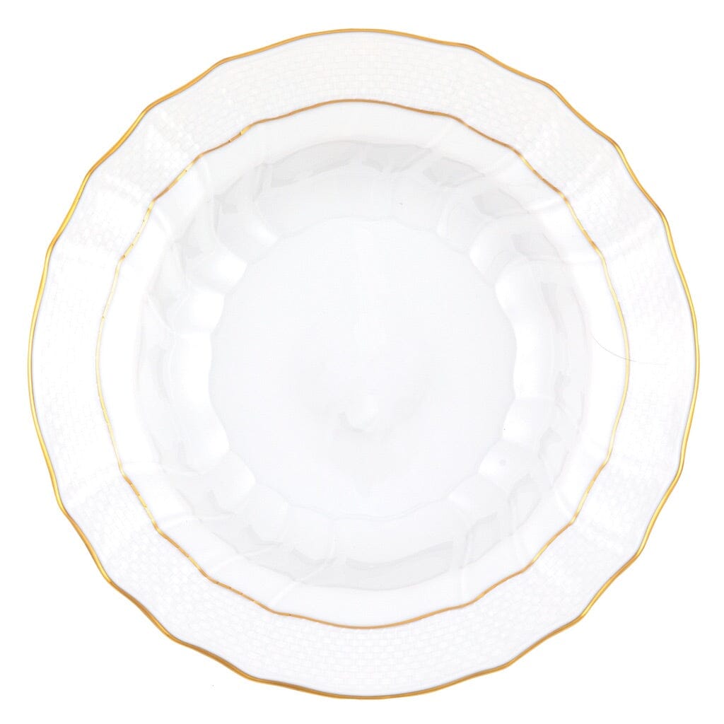 Herend Golden Edge Rim Soup Bowl - A Classic Porcelain Soup Dish