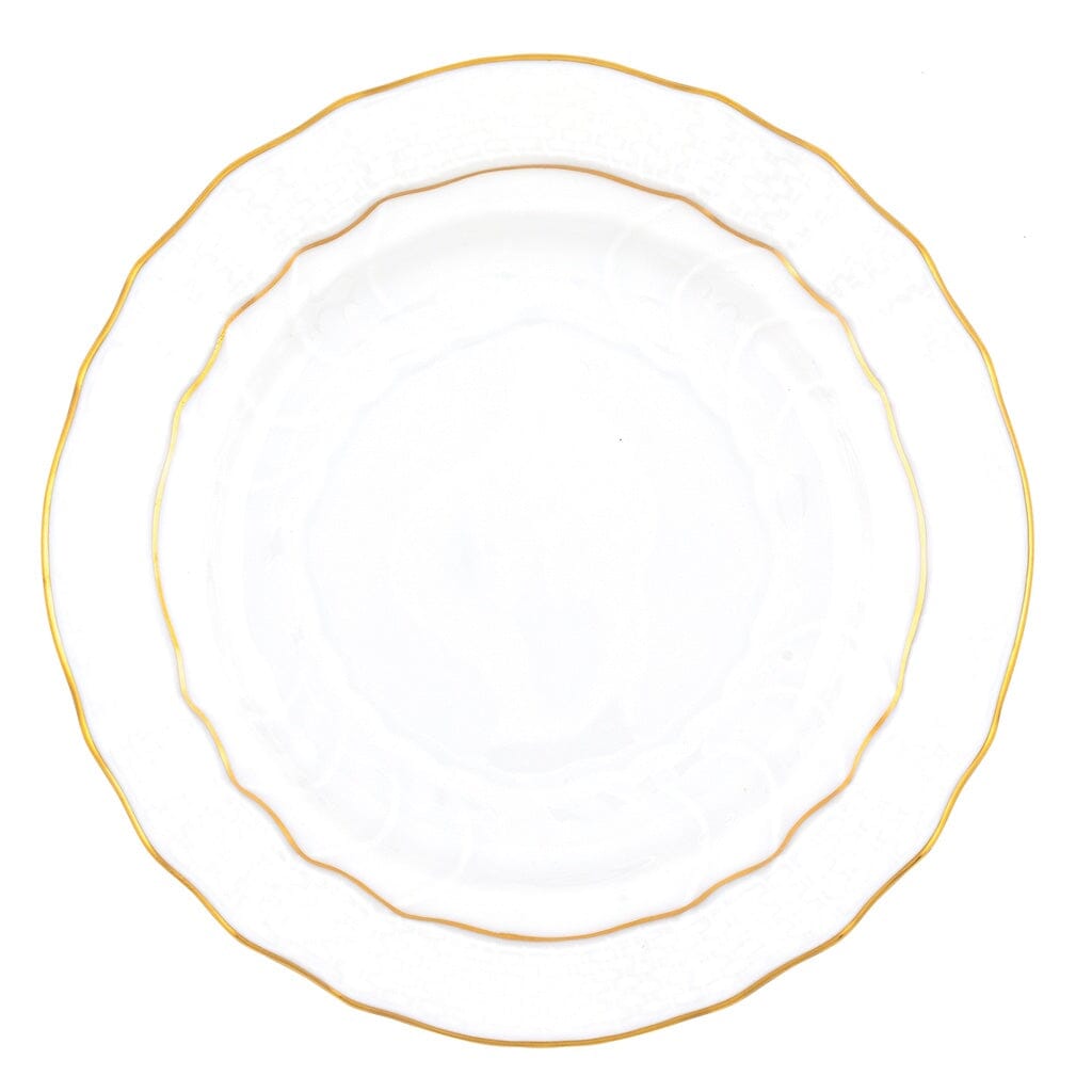 Herend Fine Porcelain Golden Edge Bread And Butter Serving Plate