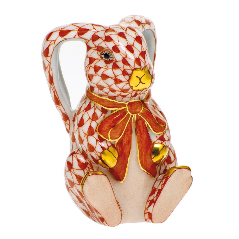 Exquisite Handmade Herend Bunny Ears Porcelain Figurine