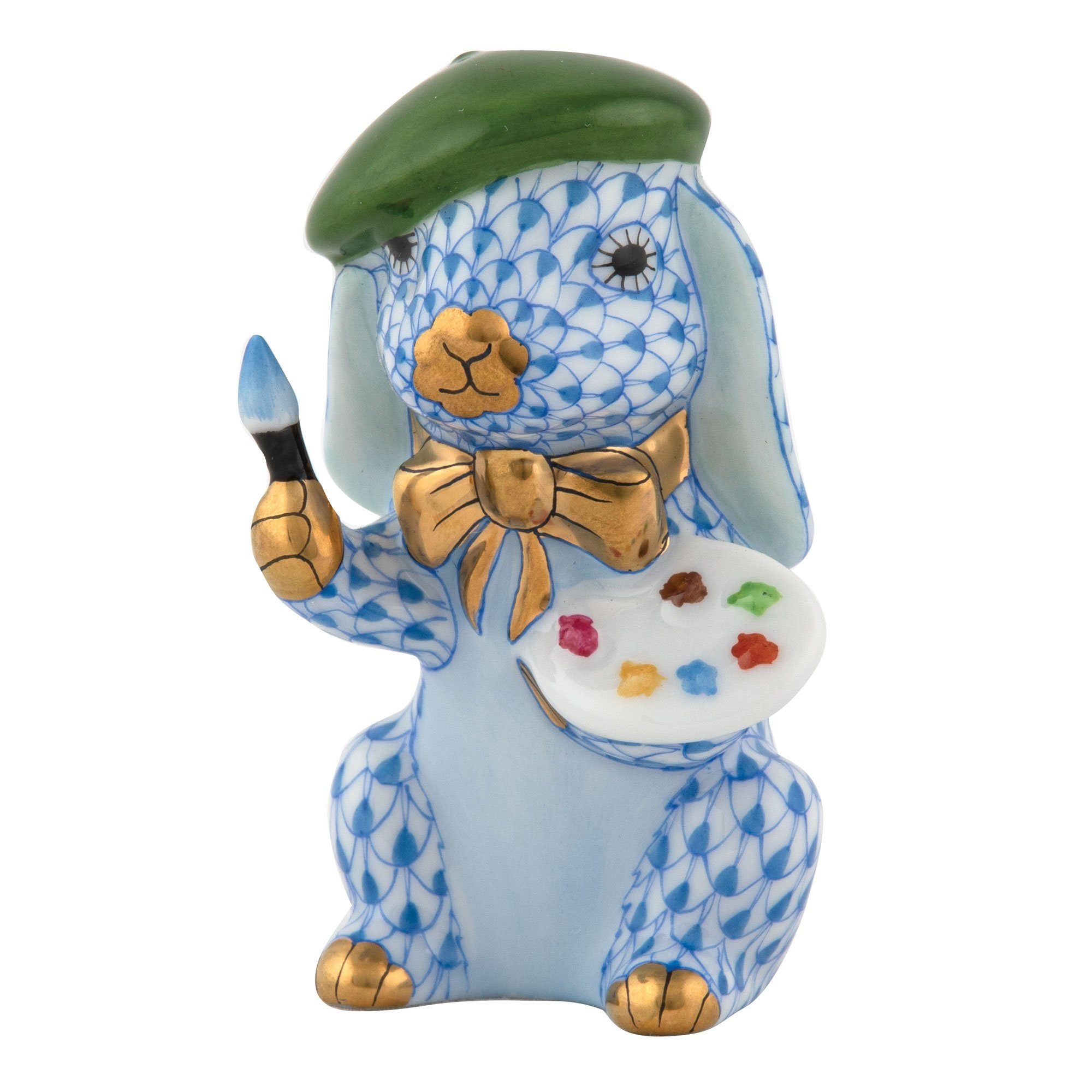 Exquisite Hand - painted Herend Bunny Figurine for Collectors