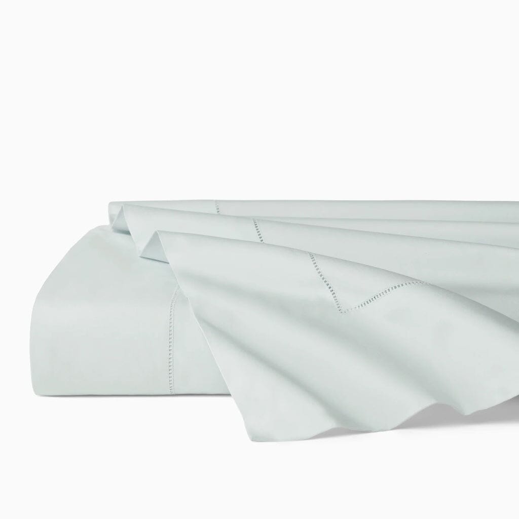 Sferra Celeste Twin-Sized Flat Bed Sheet Measuring 74 Inches by 114 Inches