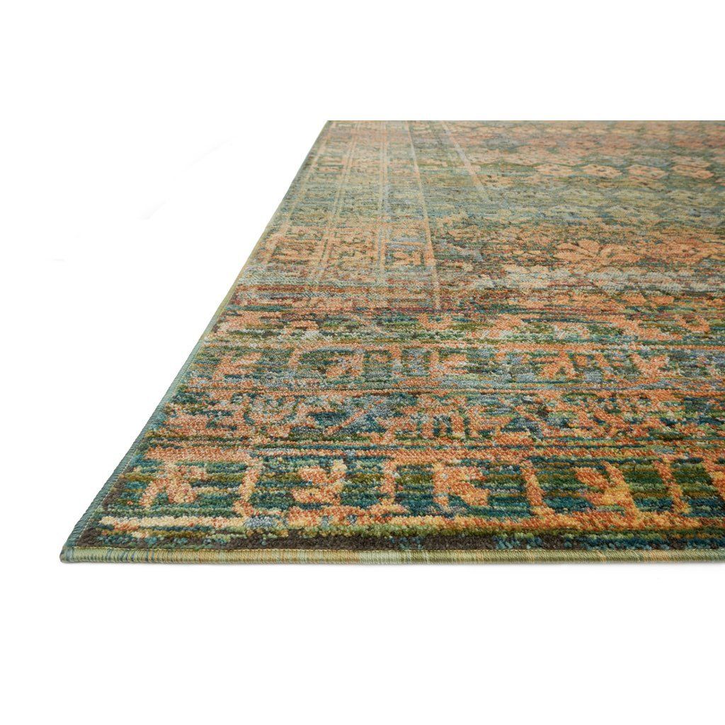 Loloi Javari JV 03 Area Rug in Stunning Lagoon Fiesta Color