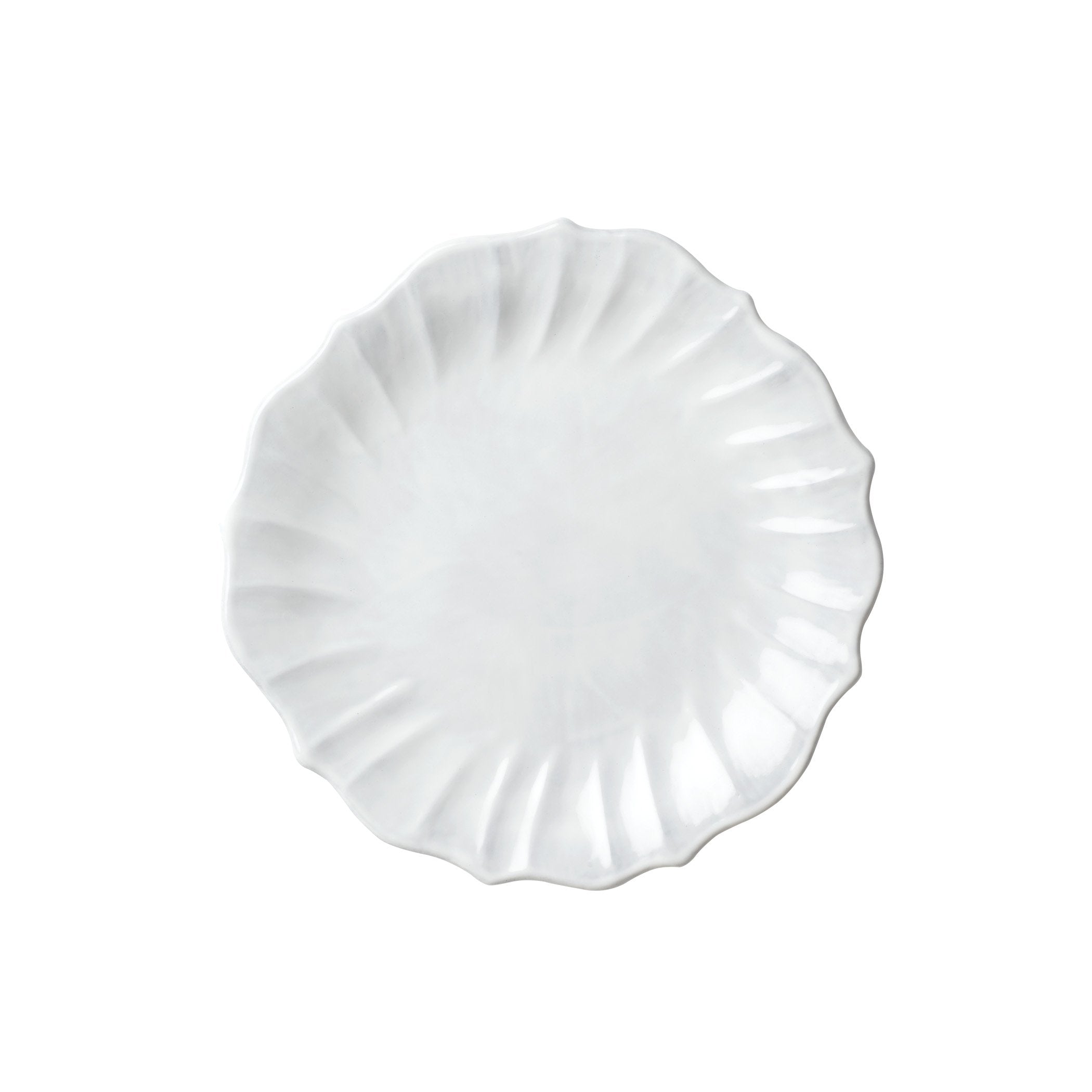 Vietri Handmade Incanto Ruffle 10.5-inch European Dinner Plate