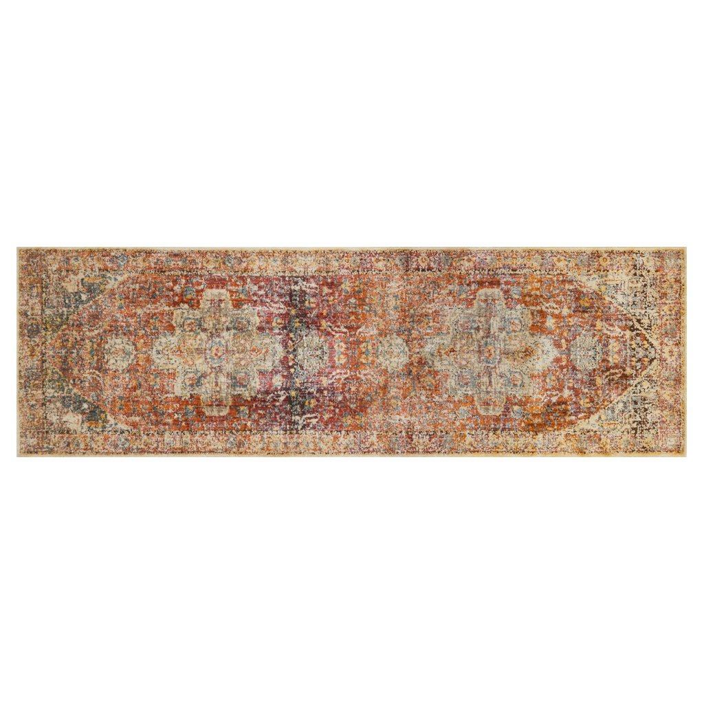 Loloi Javari JV 08 Durable Berry Sunrise Power - Loomed Area Rug