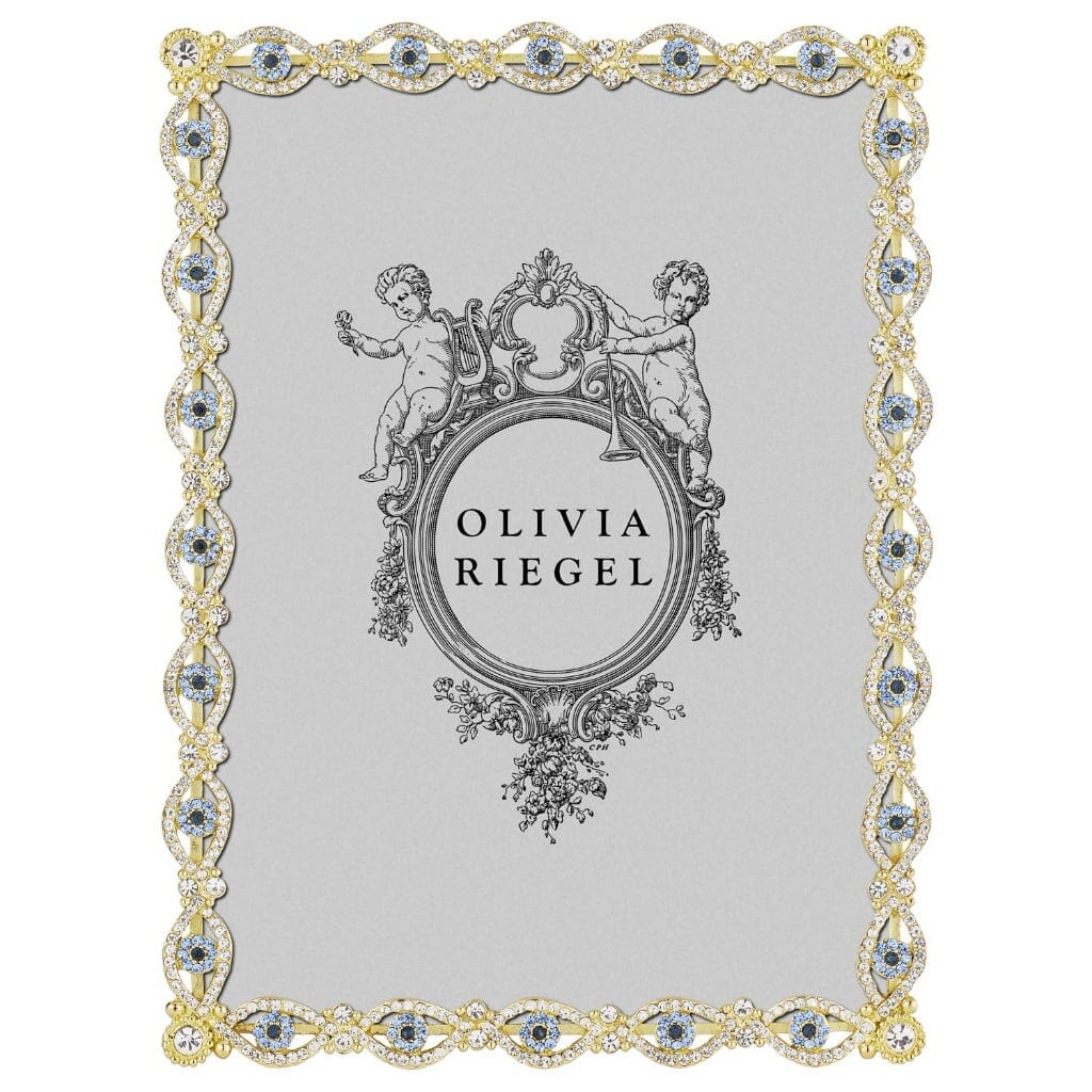 Olivia Riegel Luxury Gold Evil Eye Picture Frame for 5 x 7 Photos