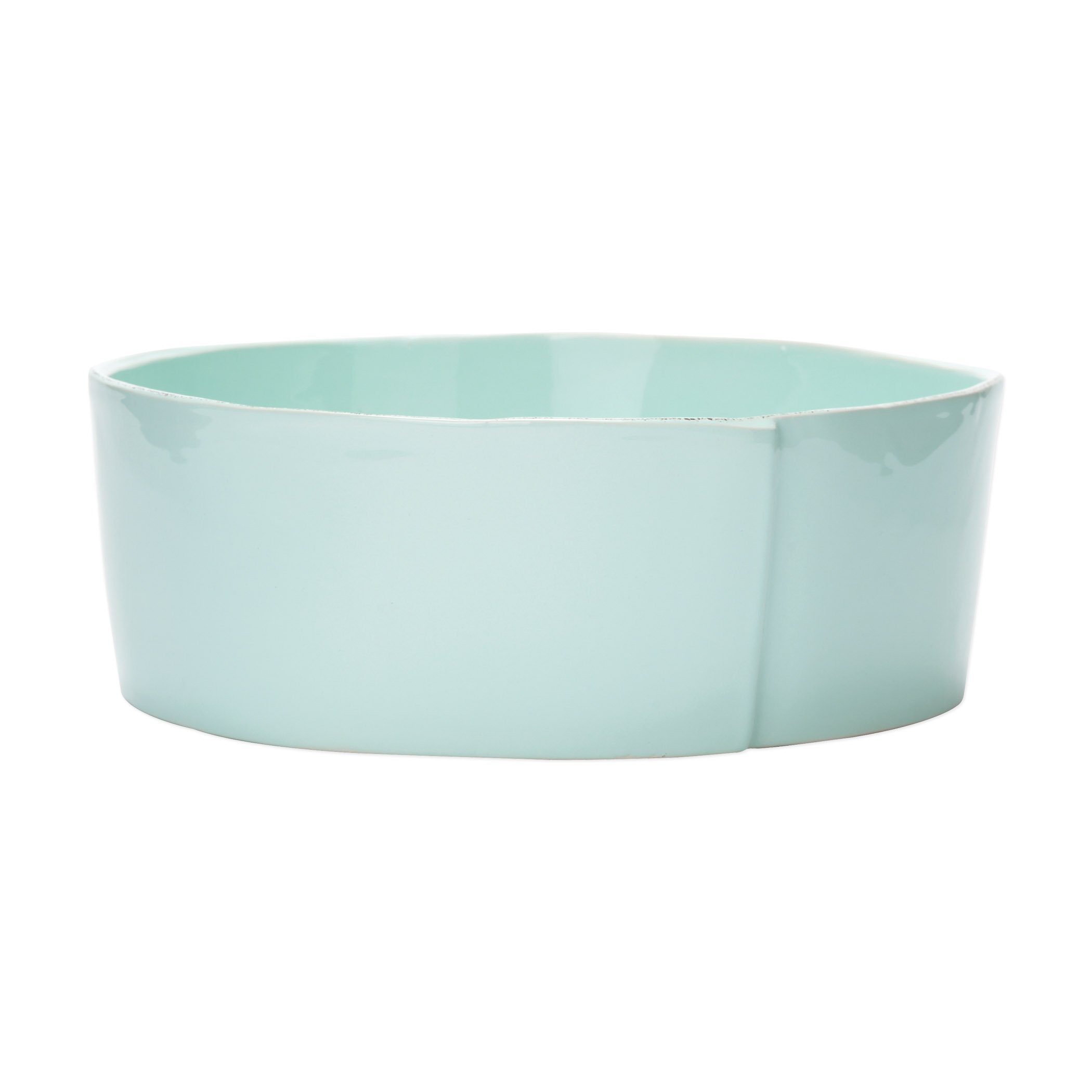 Vietri Large-Sized Lastra Pattern Serving Bowl for Food Display