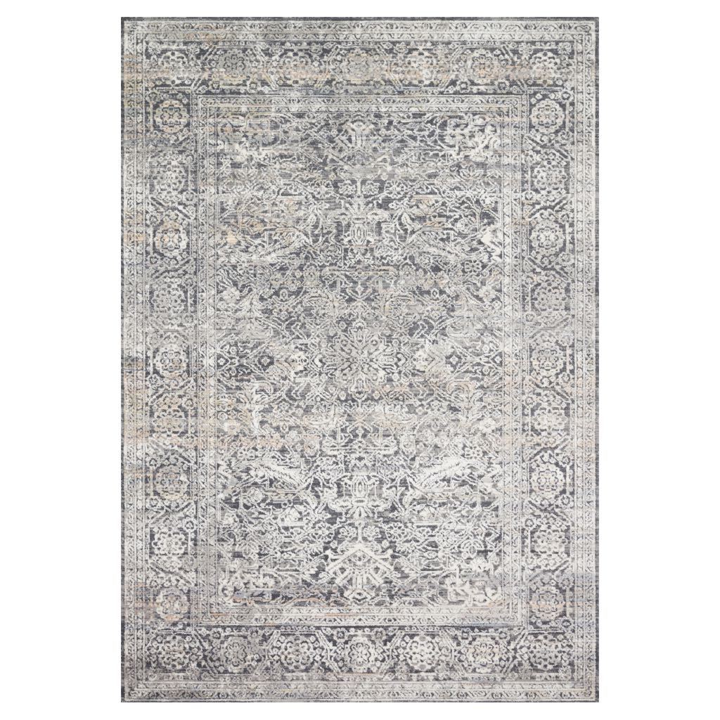 Loloi II Lucia Area Rug in Steel and Ivory Shades - LUC 03 Model