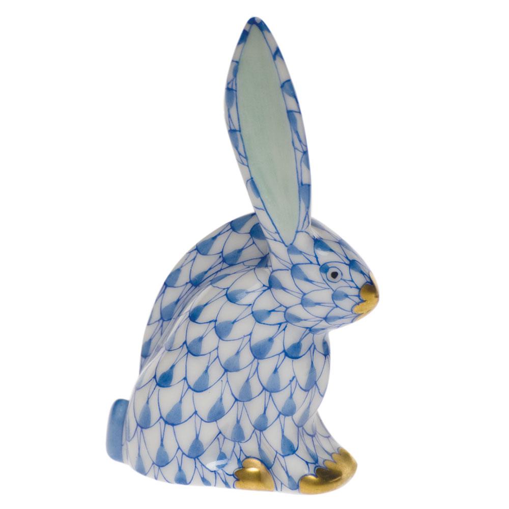 Herend Miniature Handmade Porcelain Rabbit Figurine