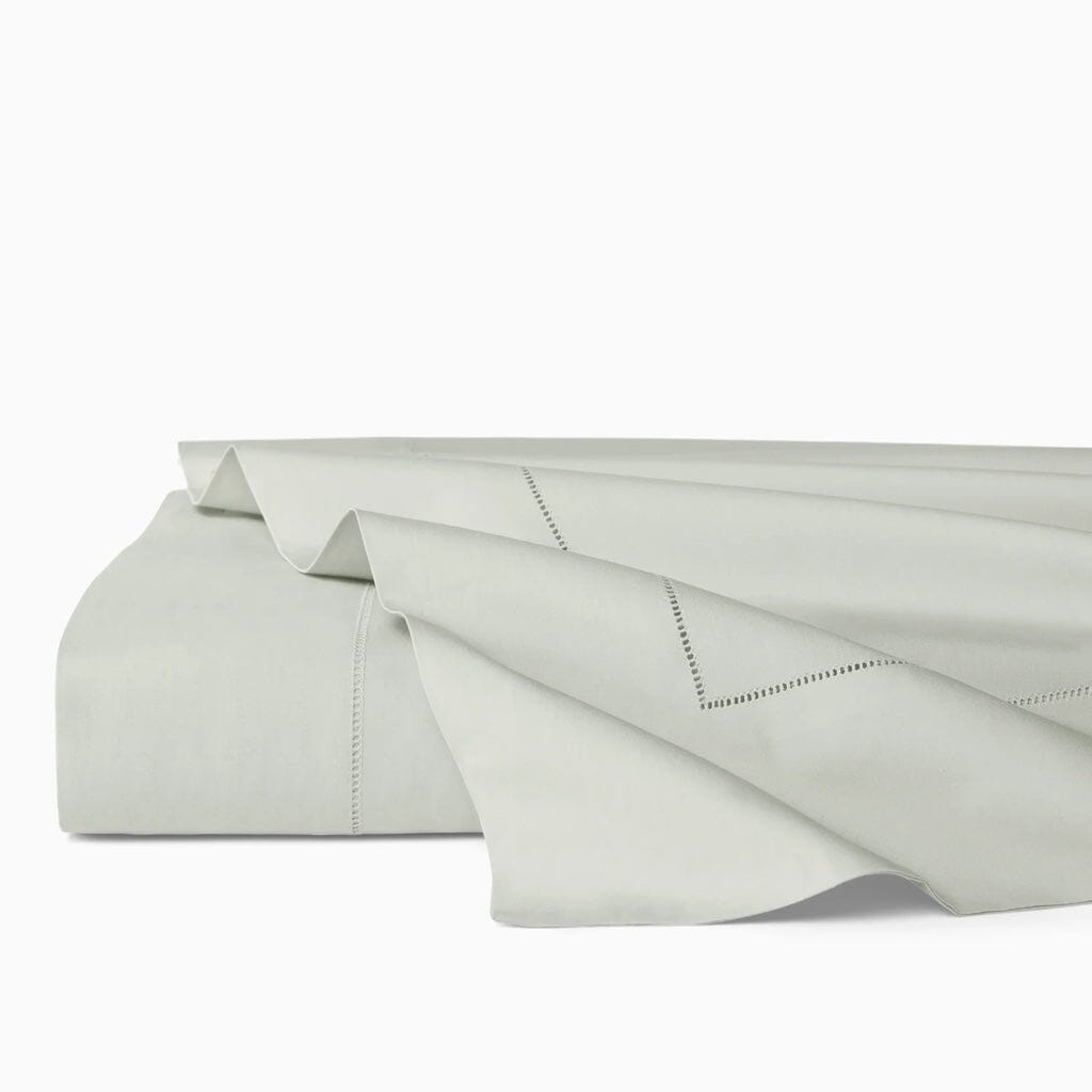 Sferra Celeste Twin-Sized Flat Bed Sheet Measuring 74 Inches by 114 Inches