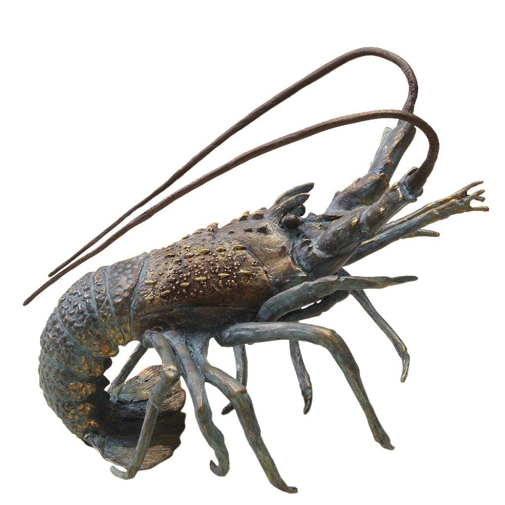 SPI Gallery Florida Spiny Lobster - A Lifelike Brass Artwork for Sea Life Collection