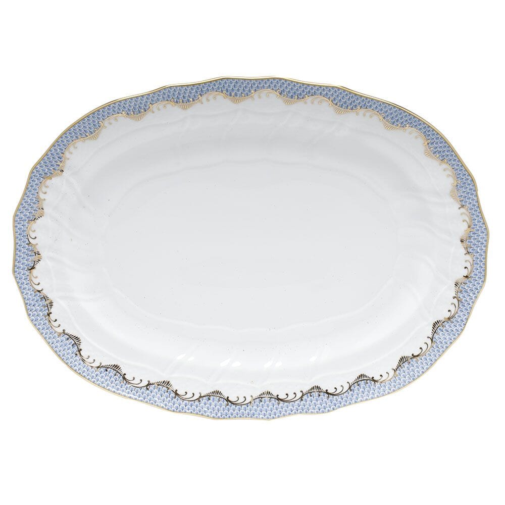 Herend Decorative Fish Scale Pattern Dinner Platter