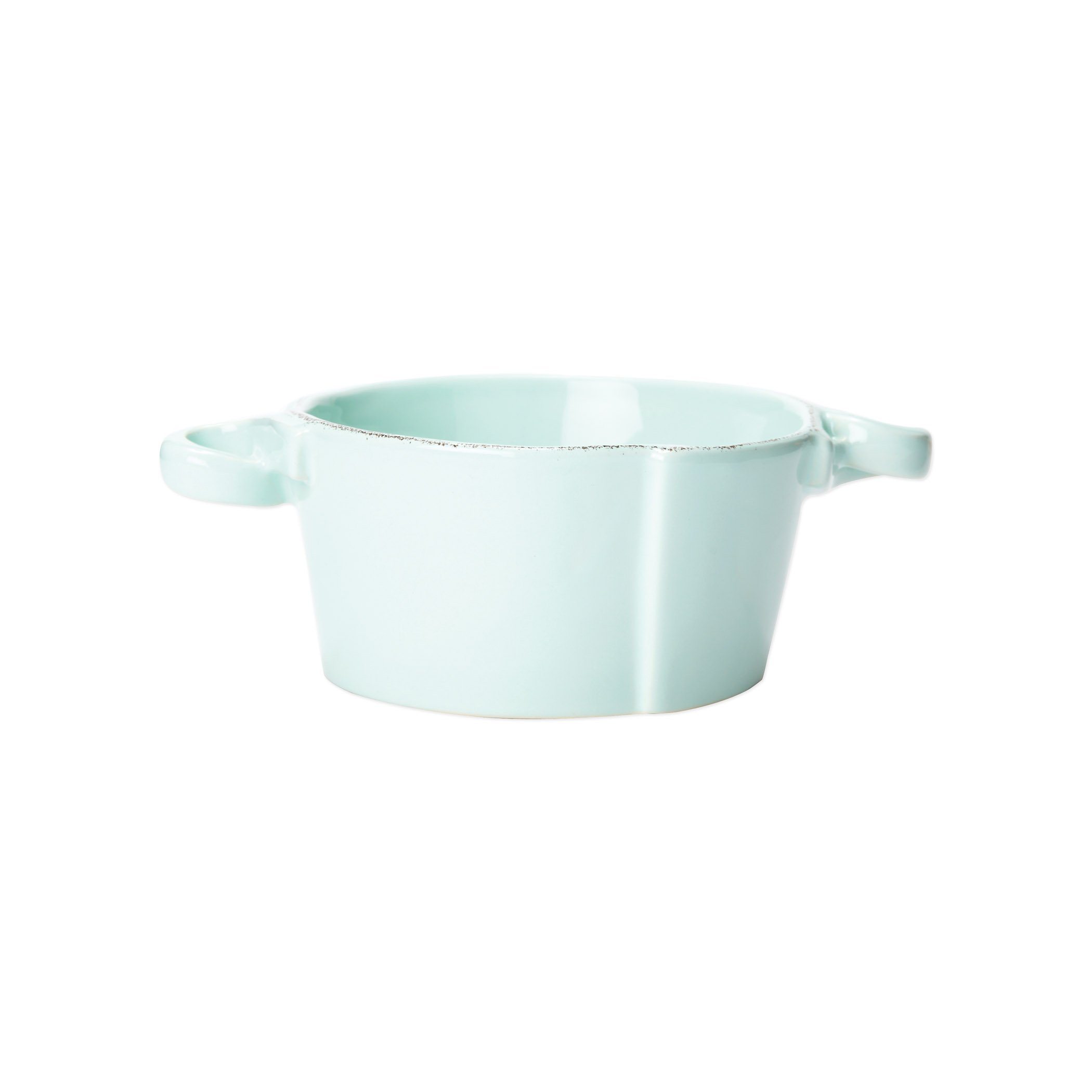 Vietri Small Handled Bowl in Lastra Pattern, Handcrafted in Italy