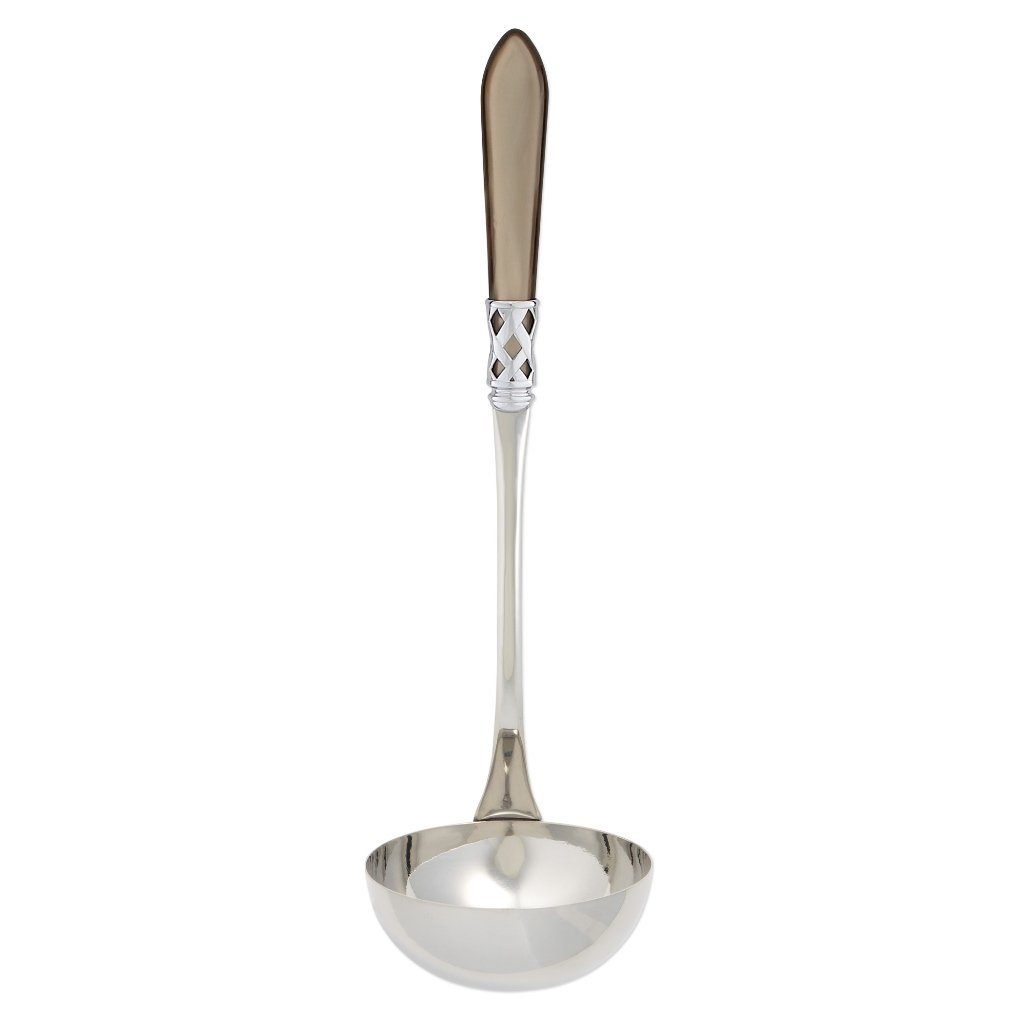Vietri Aladdin Brilliant Chrome-Finished Soup Ladle for Sophisticated Dining