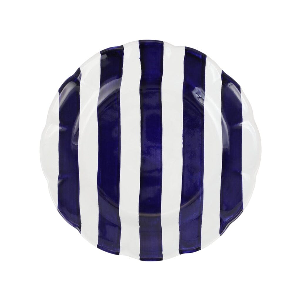 Vibrant Vietri Amalfitana Striped Salad Plates in Four Bright Colors