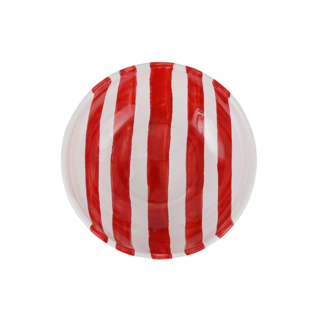 Vibrant Vietri Amalfitana Striped Cereal Bowls for Colorful Breakfasts