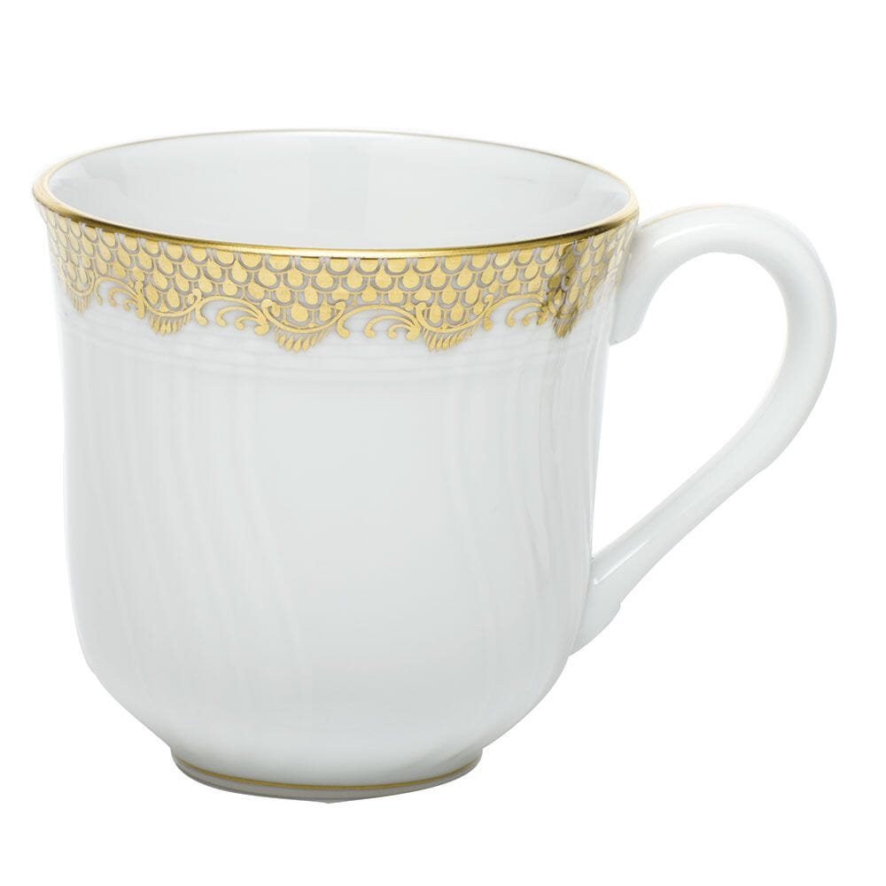 Versatile Herend Mug with 150+ Years Old Fish Scale Pattern in Various Colors