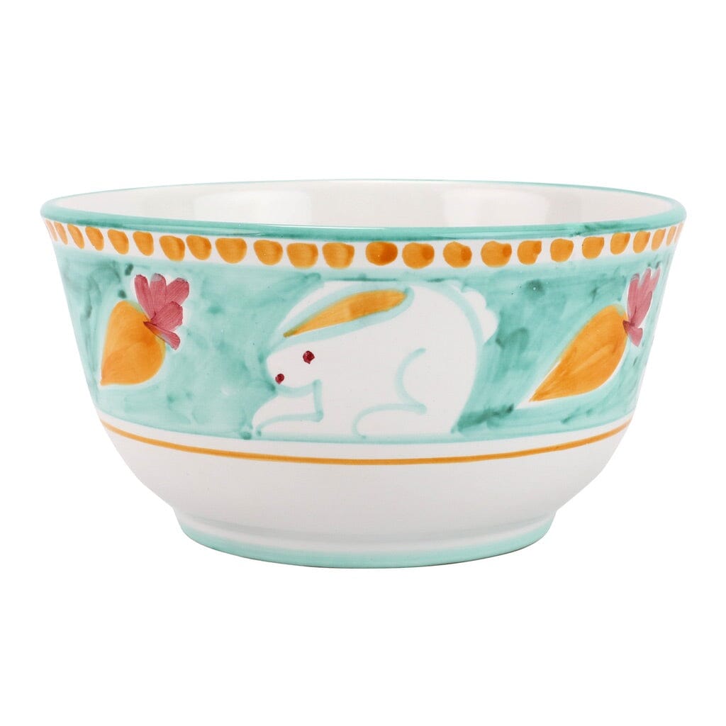 Vietri Hand - painted Campagna Coniglio Deep Serving Bowl, 10.25 - inch Diameter