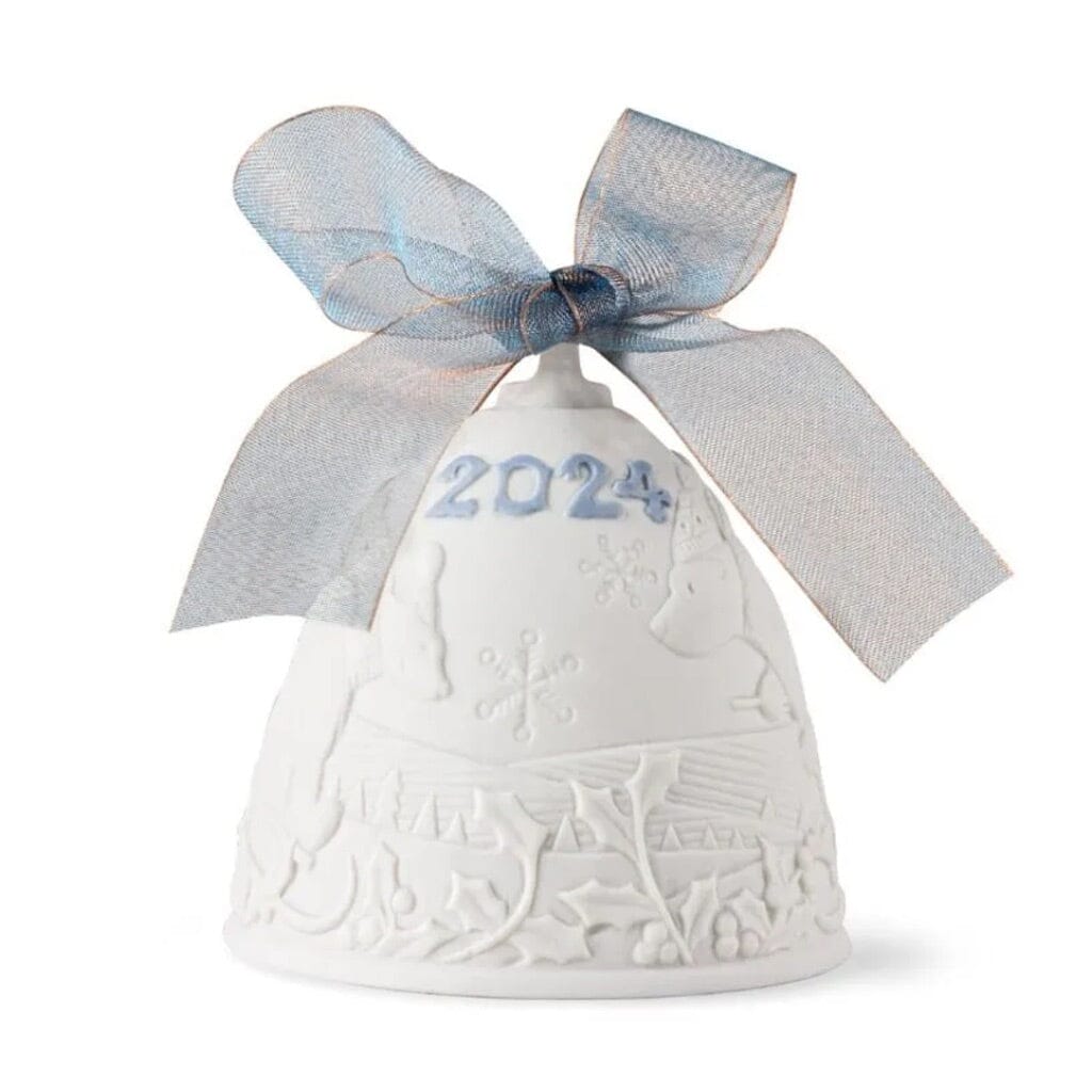 2024 Handmade Lladro Porcelain Bell Christmas Ornament with Polar Bears