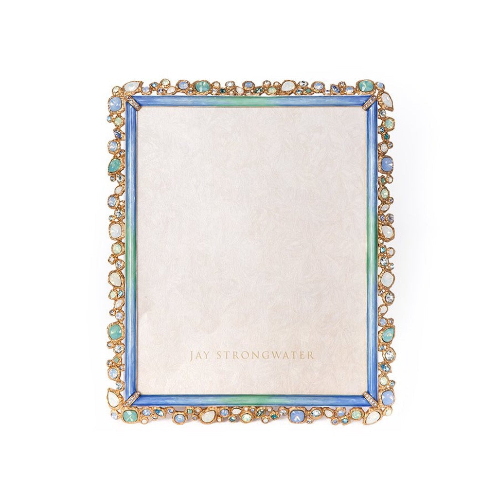 Jay Strongwater Theo Bejeweled 8 x 10 Picture Frame - Oceana Design