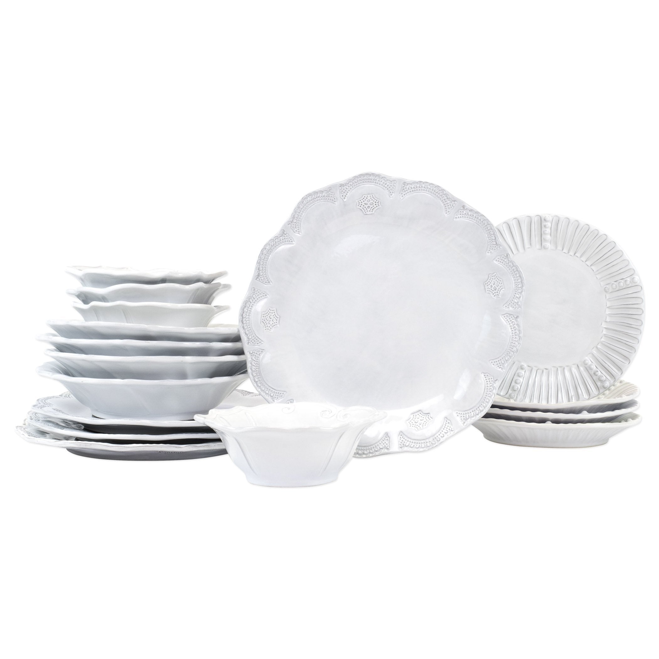 Vietri Incanto Handmade Sixteen-Piece Assorted Place Setting