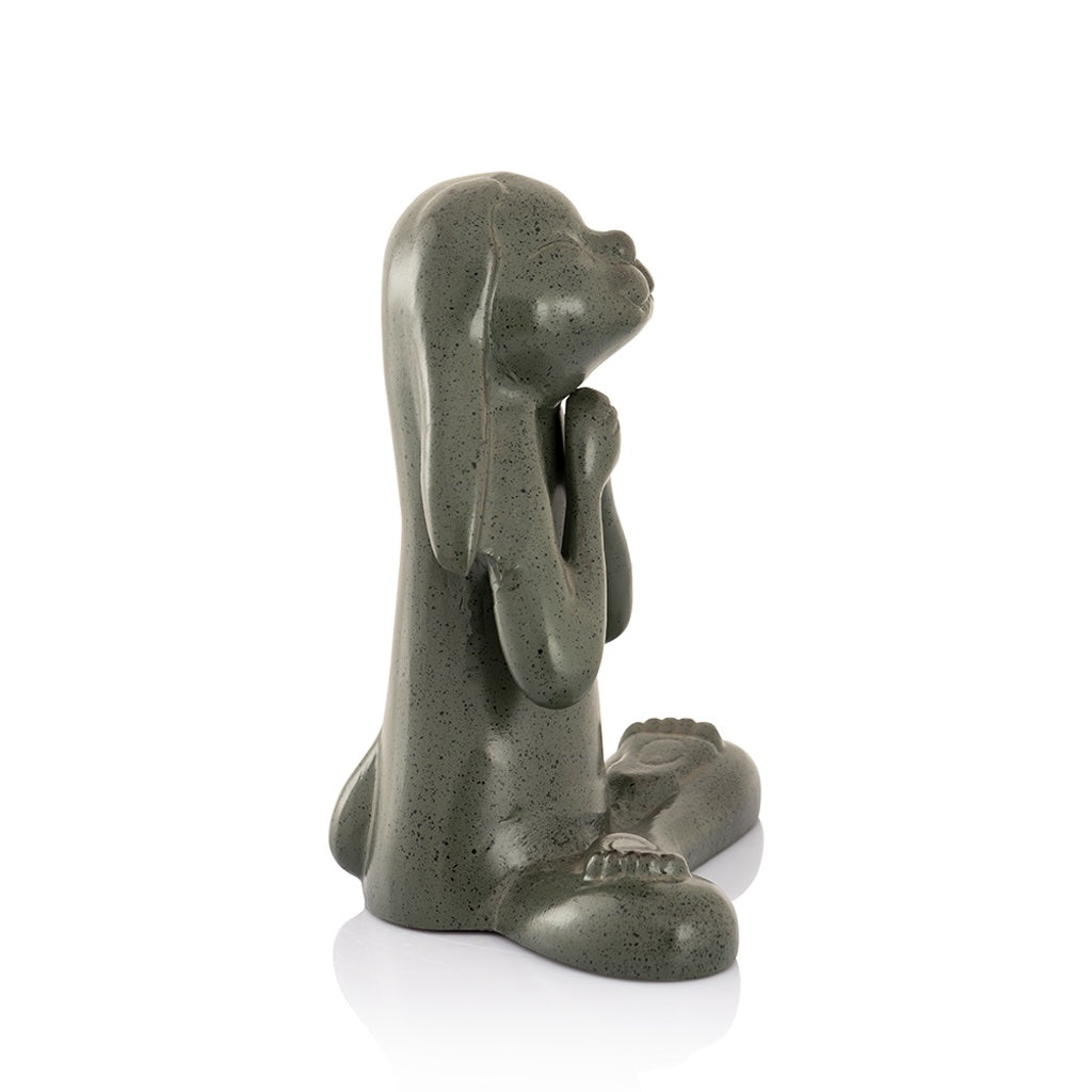 SPI Aluminum Happy Bunny Yoga Sculpture for Your Garden