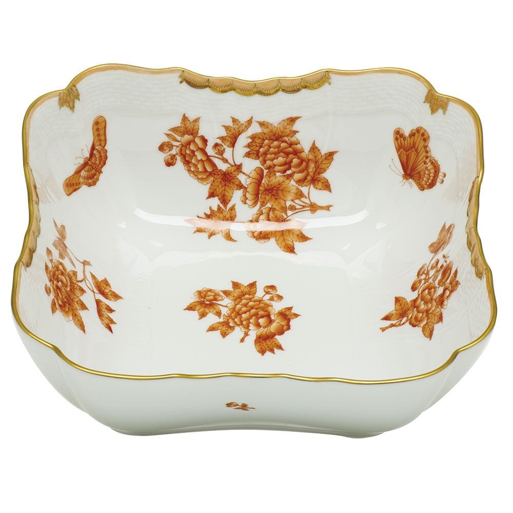 Herend Fortuna Square-shaped Salad Serving Bowl