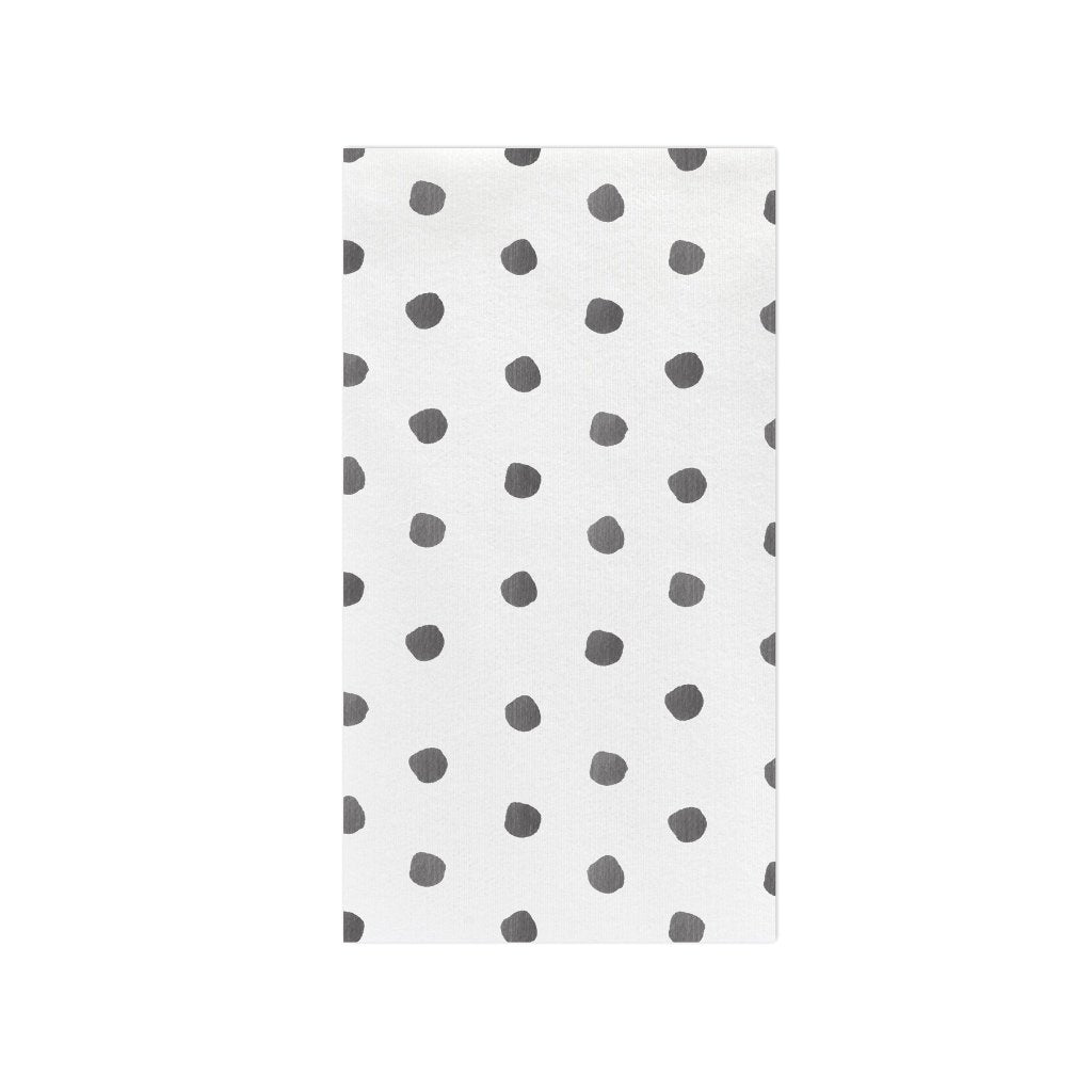 Vietri Soft and Absorbent Gray Dot Papersoft Guest Towels